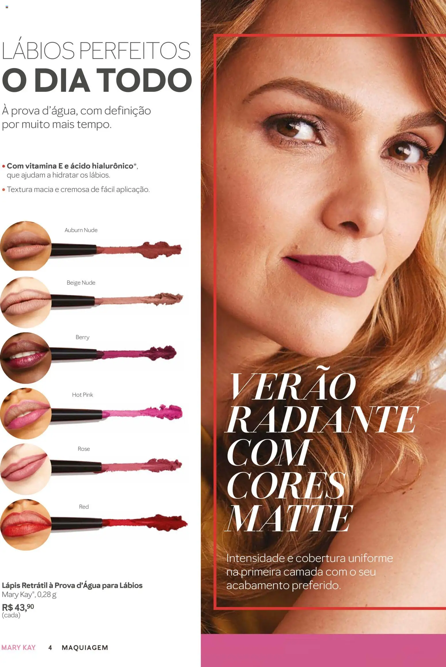 Mary Kay Folheto - válido de 01.01.2026 | Página: 4 | Produtos: Maquiagem, Lápis