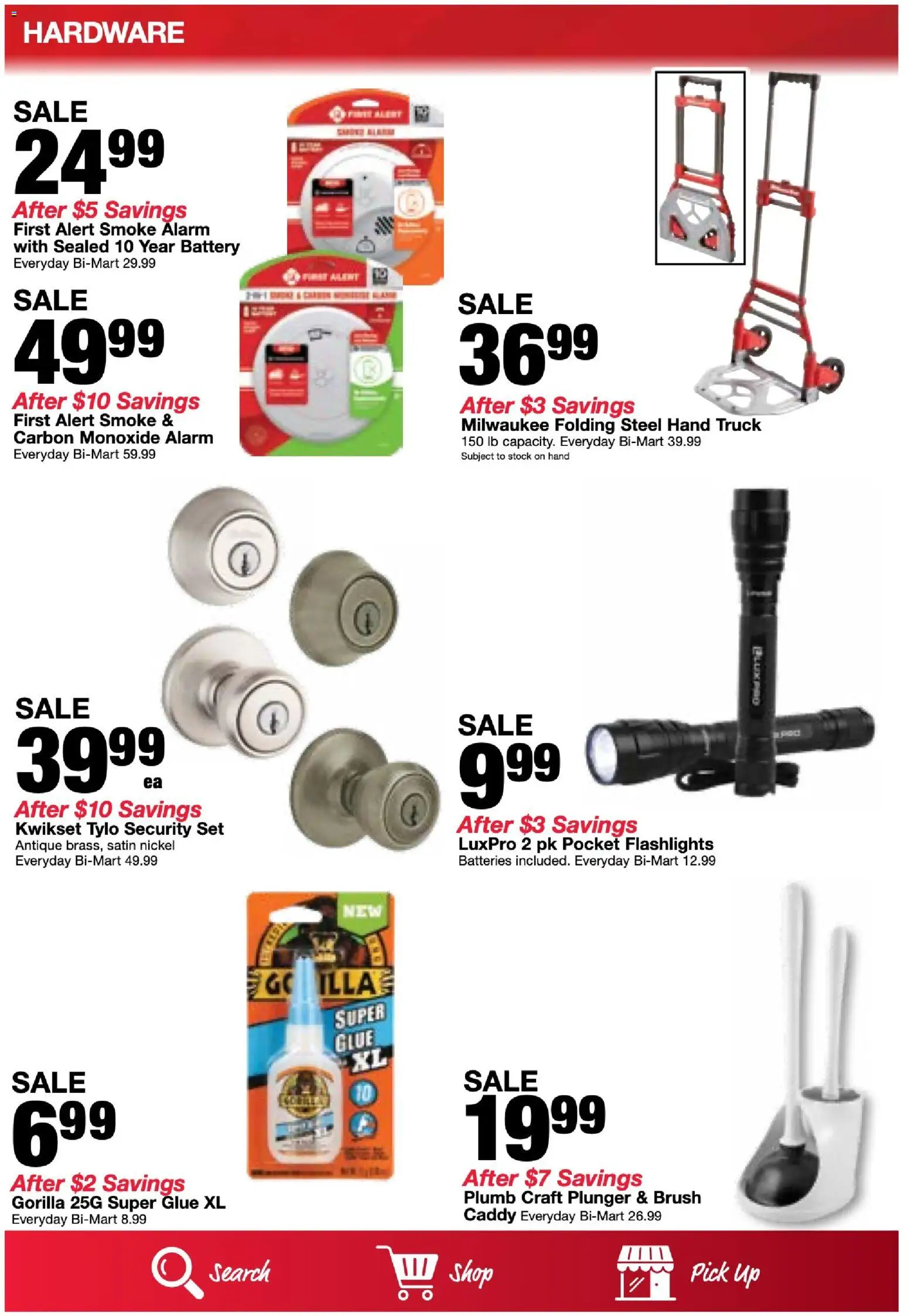 Bi-Mart Weekly Ad - valid from 08/18/2026 | Page: 17 | Products: Battery, Brush, Alarm