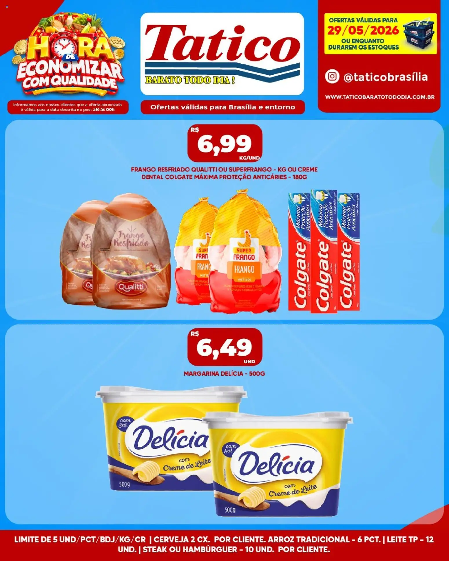 Tatico Folheto - válido de 29.05.2026 | Página: 5 | Produtos: Leite, Cerveja, Creme de leite, Creme dental
