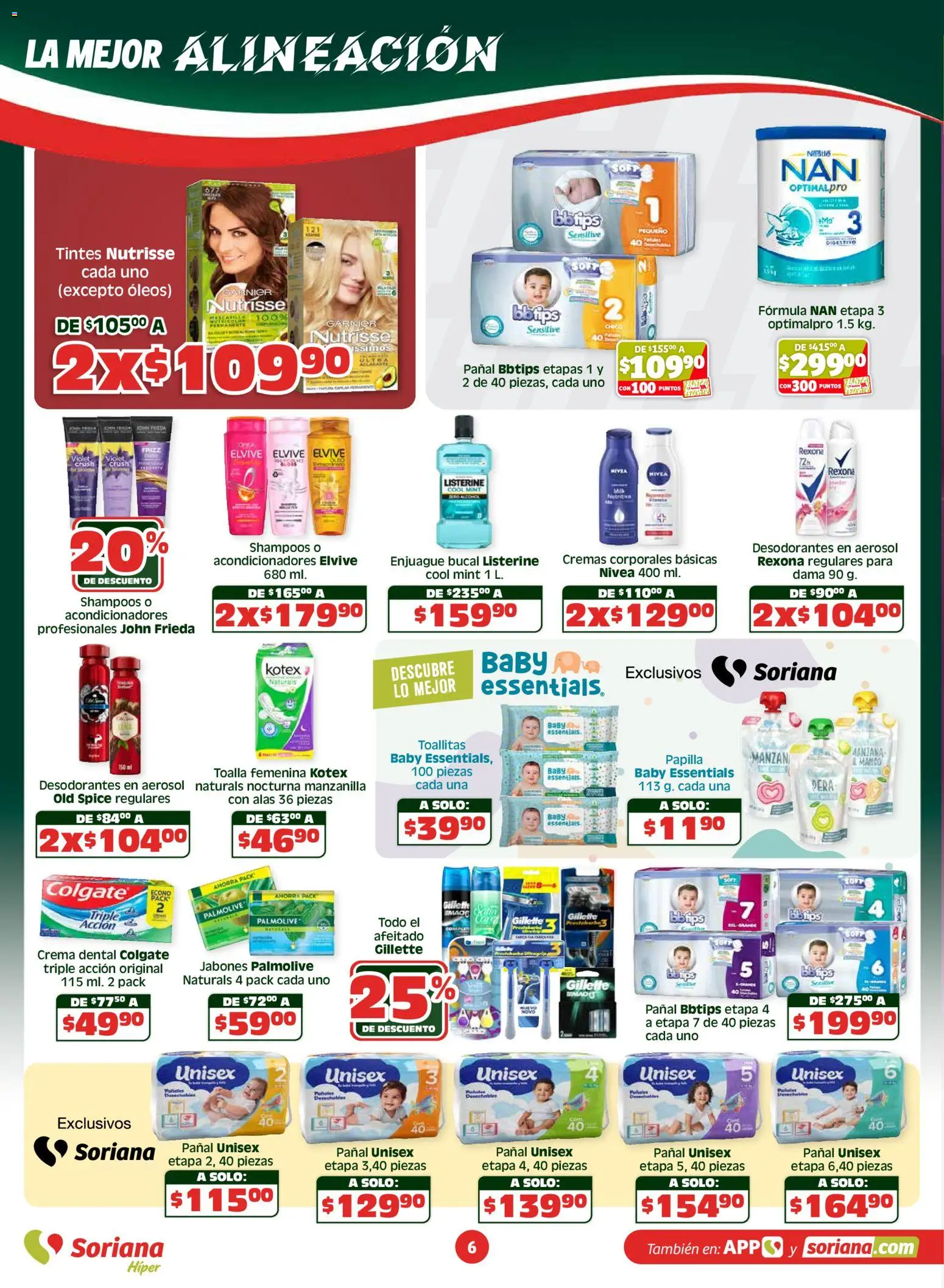 Nuevas ofertas de Soriana válidas en toda la República Mexicana desde el 07.05.2026. ¡Encuentra las mejores ofertas en Soriana Apoyamos con todo Híper Nacional! | Página: 6