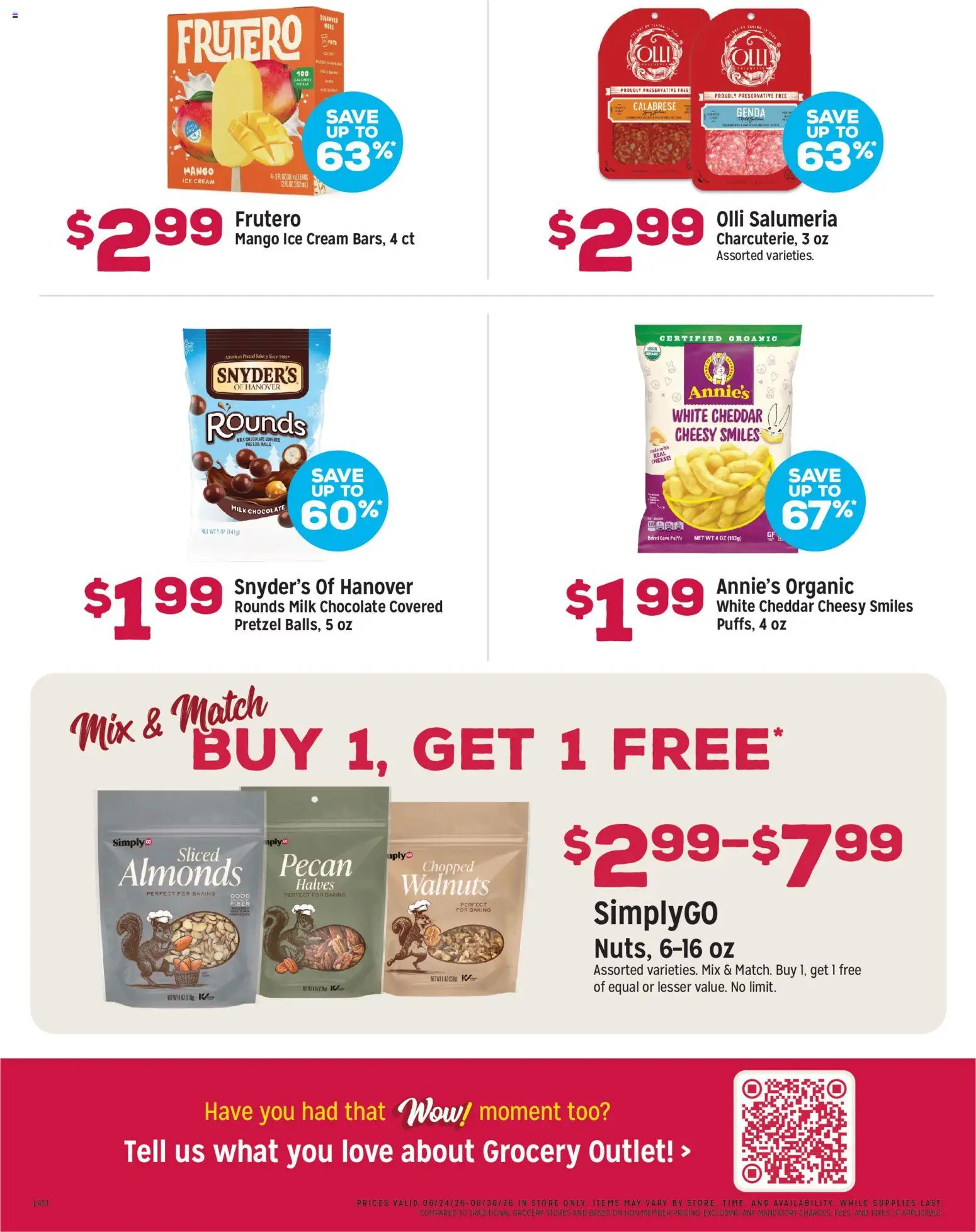 Grocery Outlet Weekly Ad - valid from 06/24/2026 | Page: 3 | Products: Milk, Cream, Ice cream, Mango