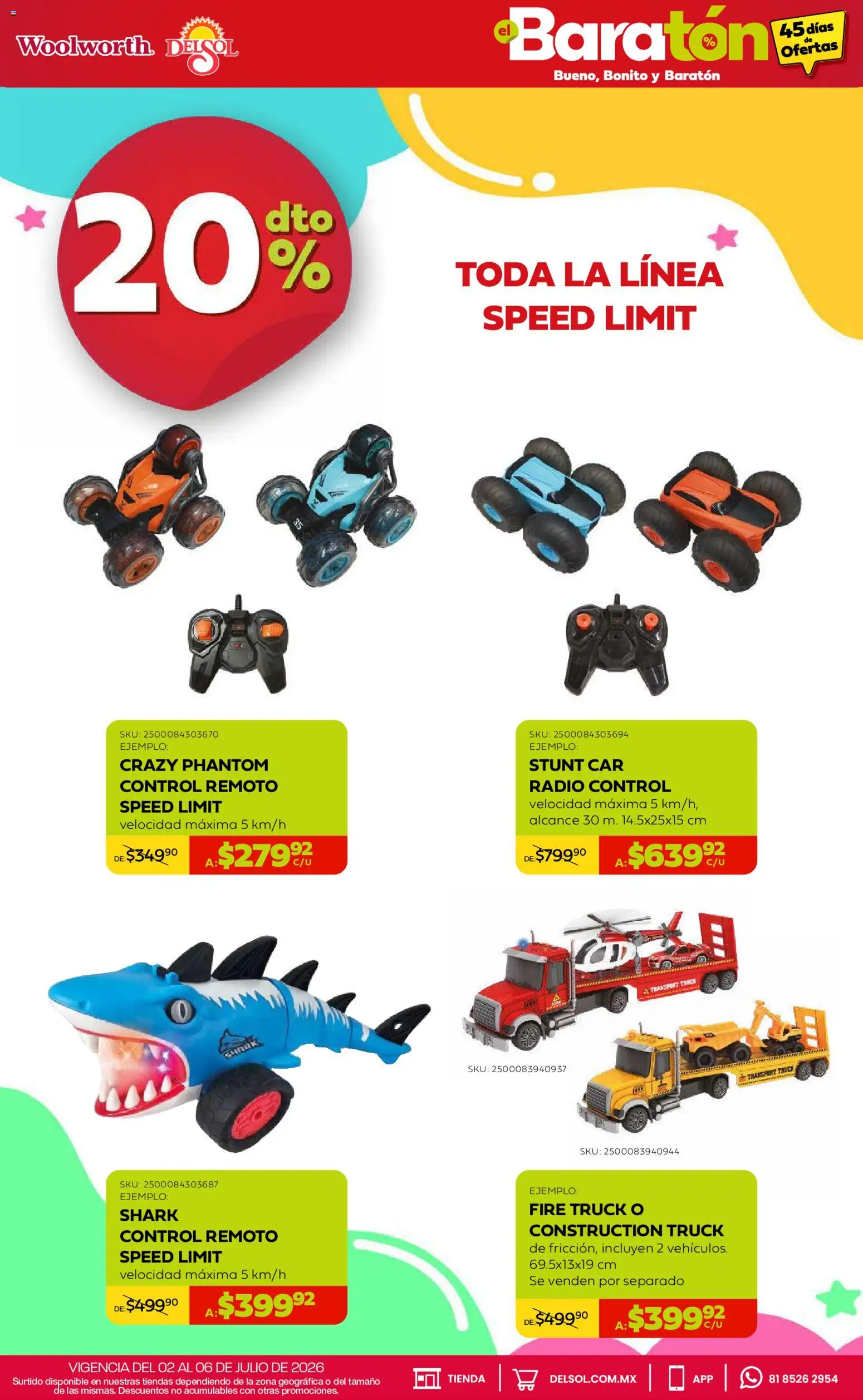 Nuevas ofertas de Del Sol y Woolworth válidas en toda la República Mexicana desde el 02/07/2026. ¡Encuentra las mejores ofertas en Del Sol y Woolworth catálogo Bueno, Bonito y Baratón! | Página: 9 | Productos: Radio, Control remoto