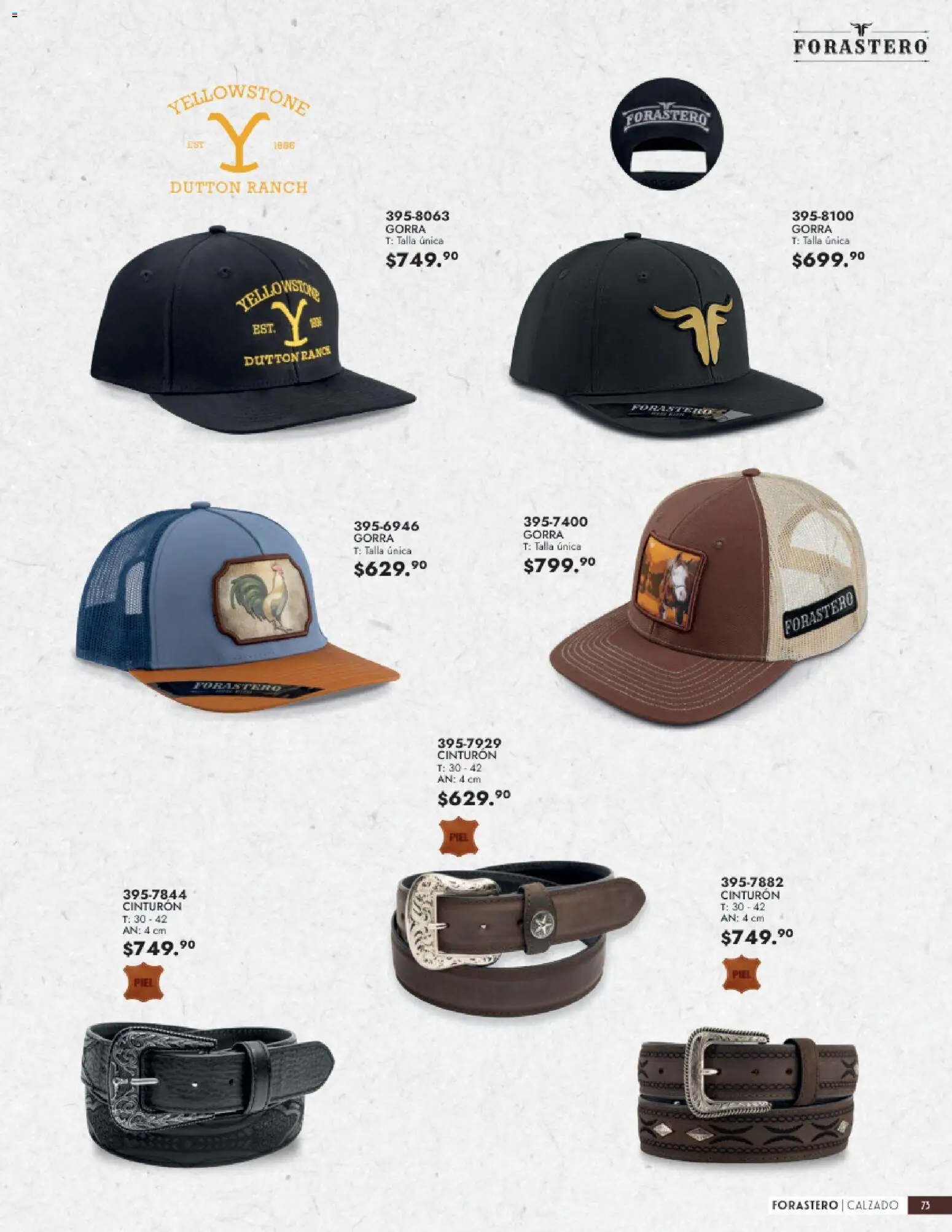 Nuevas ofertas de Andrea válidas en toda la República Mexicana desde el 23/08/2026. ¡Encuentra las mejores ofertas en Andrea catálogo Calzado Caballero! | Página: 73 | Productos: Gorra, Cinturón