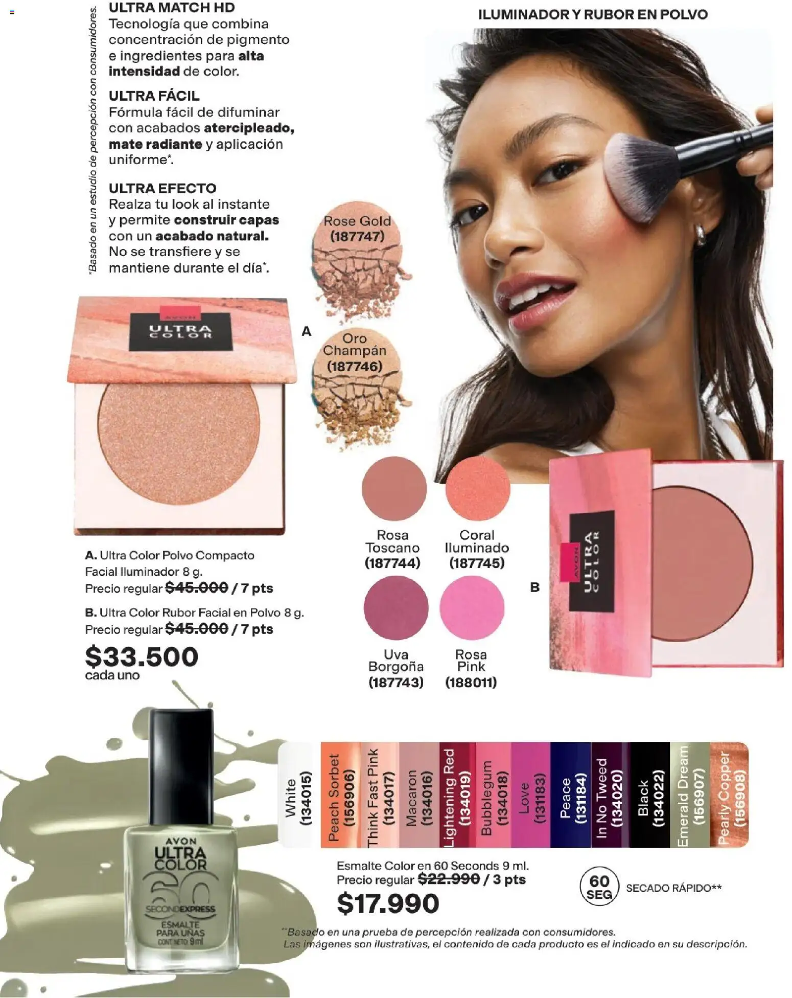 Avon revista - valida desde el 15.06.2026 | Página: 52 | Productos: Polvo compacto, Iluminador, Rubor, Polvo