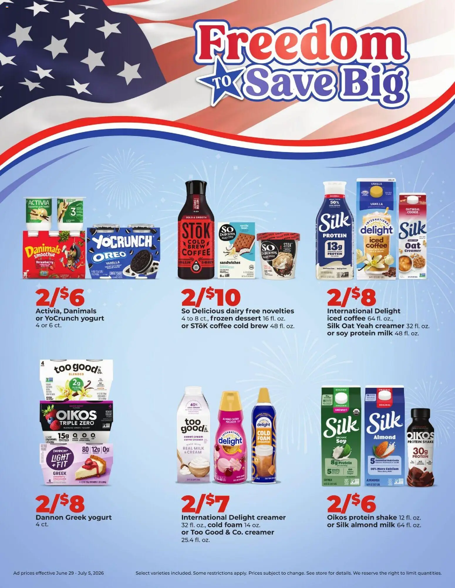 HyVee Weekly Ad - valid from 06/29/2026 | Page: 35 | Products: Milk, Coffee, Cream, Sugar