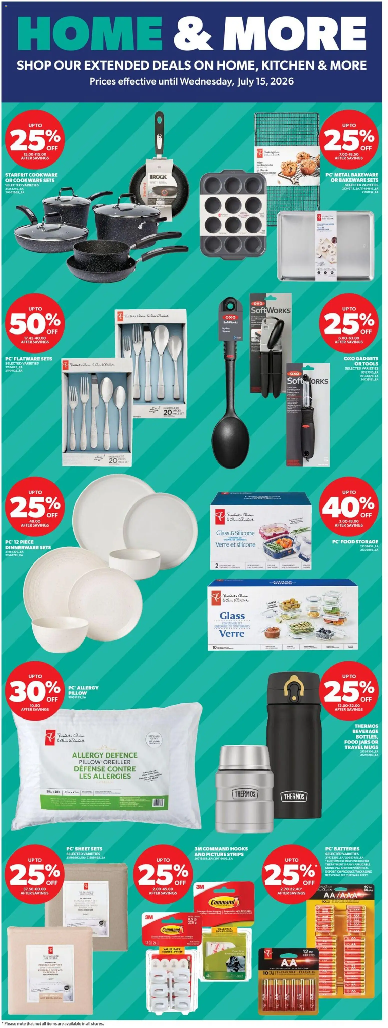 Real Canadian Superstore flyer valid from Jul 2, 2026 | Page: 35 | Products: Pillow