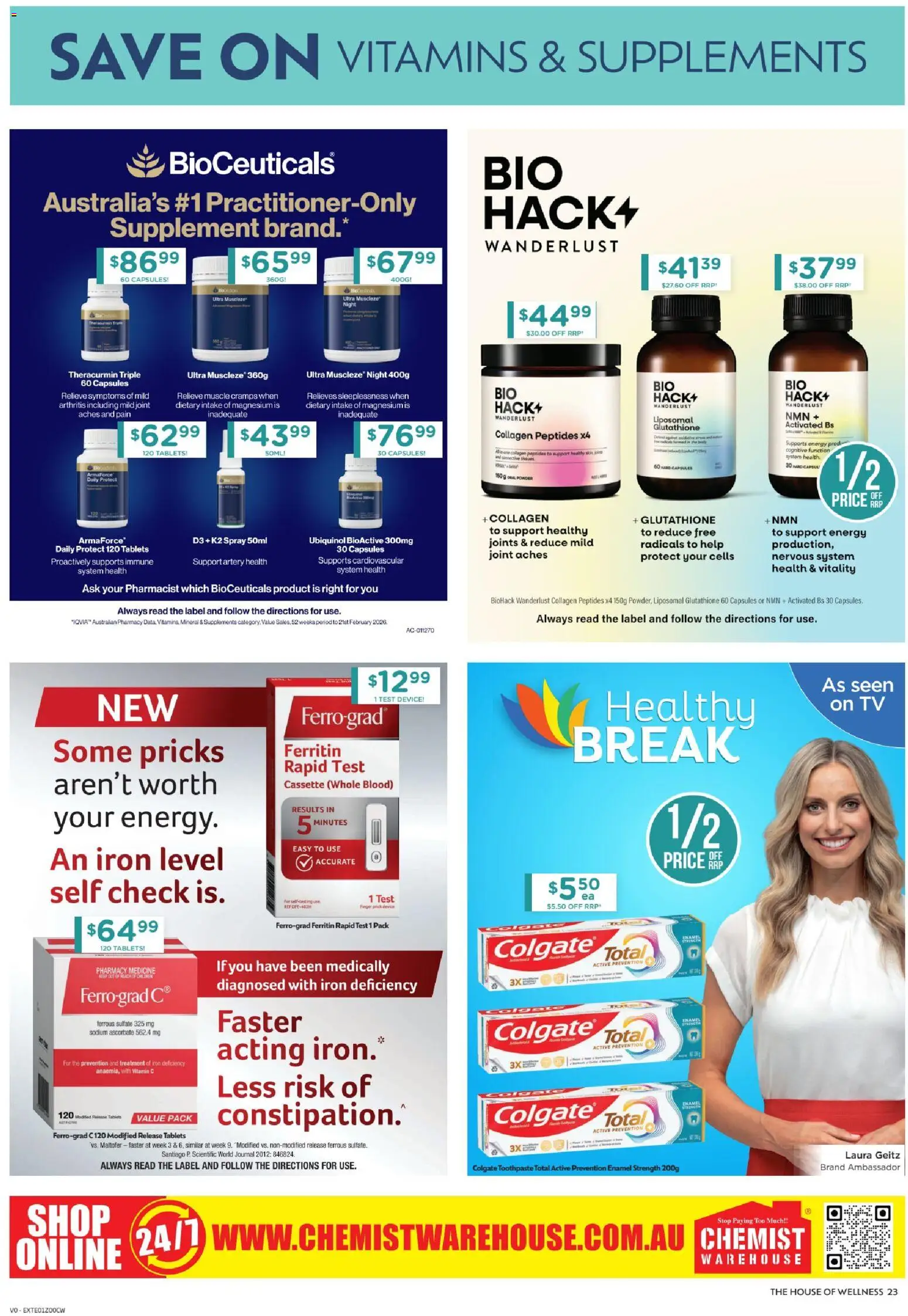 Chemist Warehouse catalogue - valid from 06/08/2026 | Page: 23 | Products: Capsules, Collagen, Iron, Vitamin