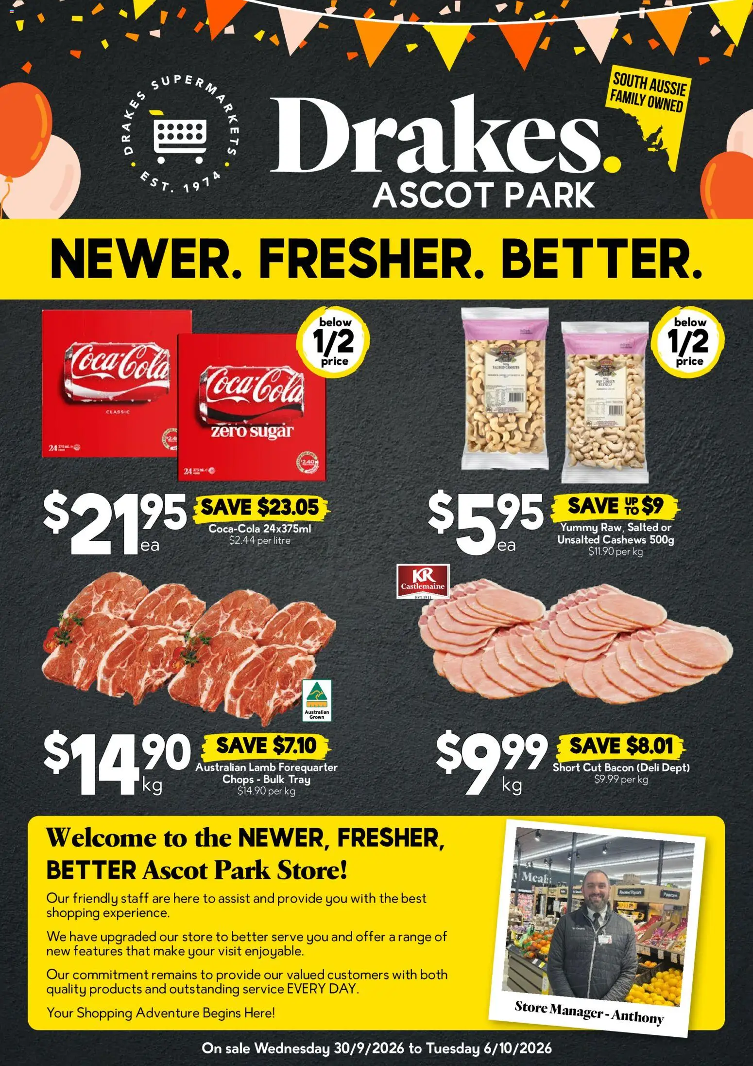 Drakes catalogue - valid from 30/09/2026 | Page: 1 | Products: Bacon, Lamb, Sugar