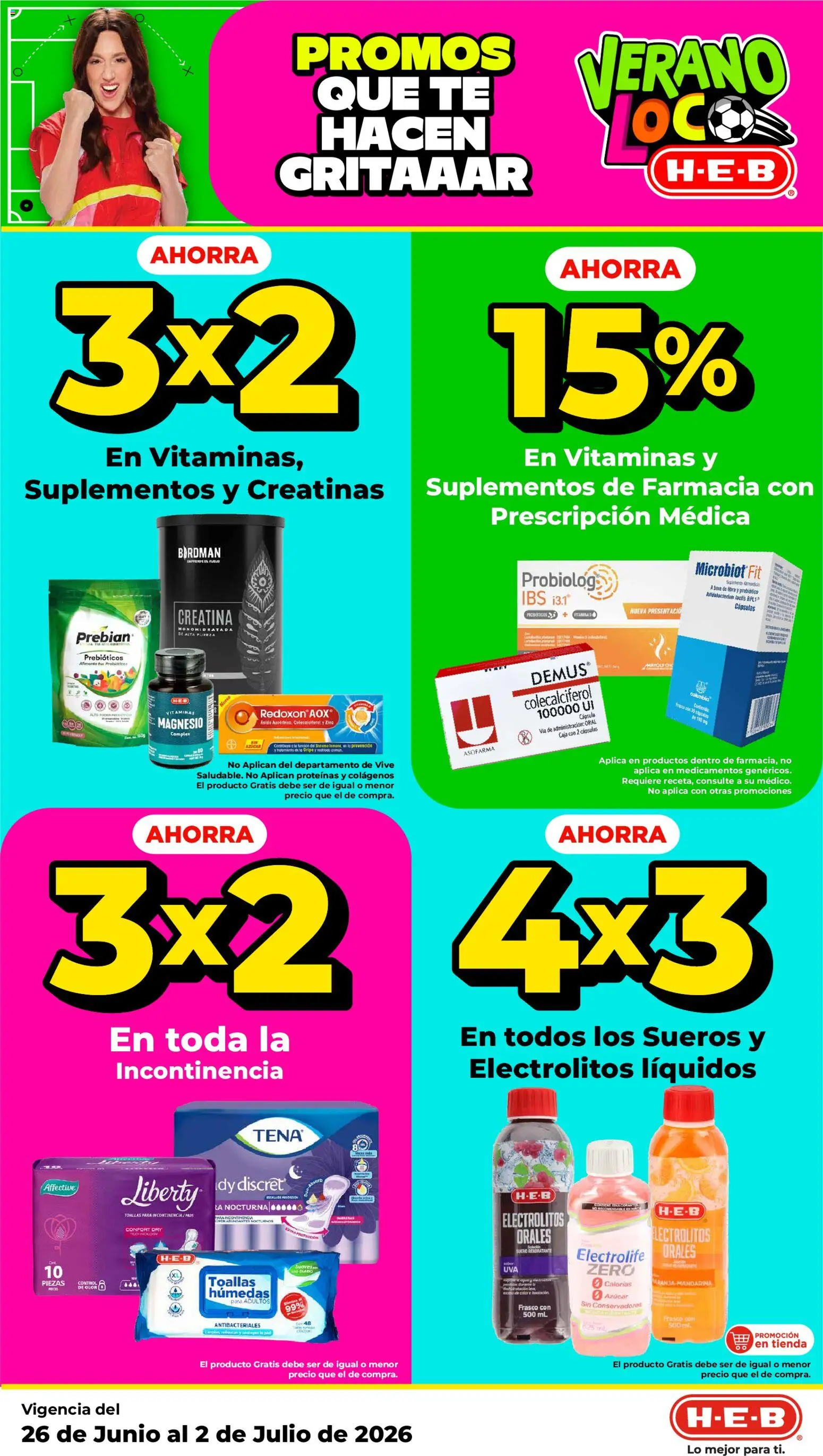 Nuevas ofertas de H-E-B válidas en toda la República Mexicana desde el 26/06/2026. ¡Encuentra las mejores ofertas en H-E-B folleto! | Página: 9