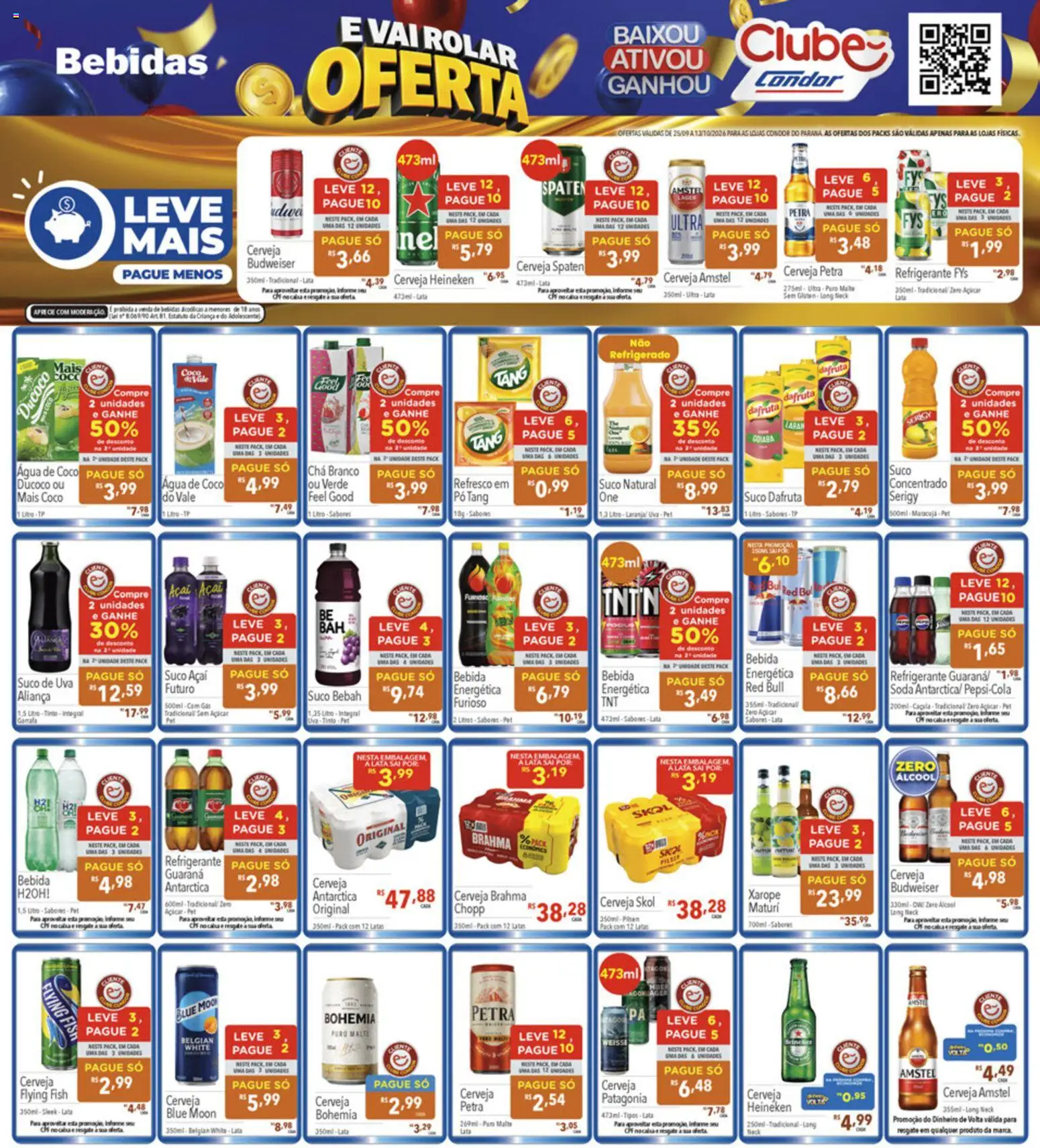 Supermercados Condor Folheto - válido de 25/09/2026 | Página: 20 | Produtos: Suco natural, Bebidas, Suco, Heineken