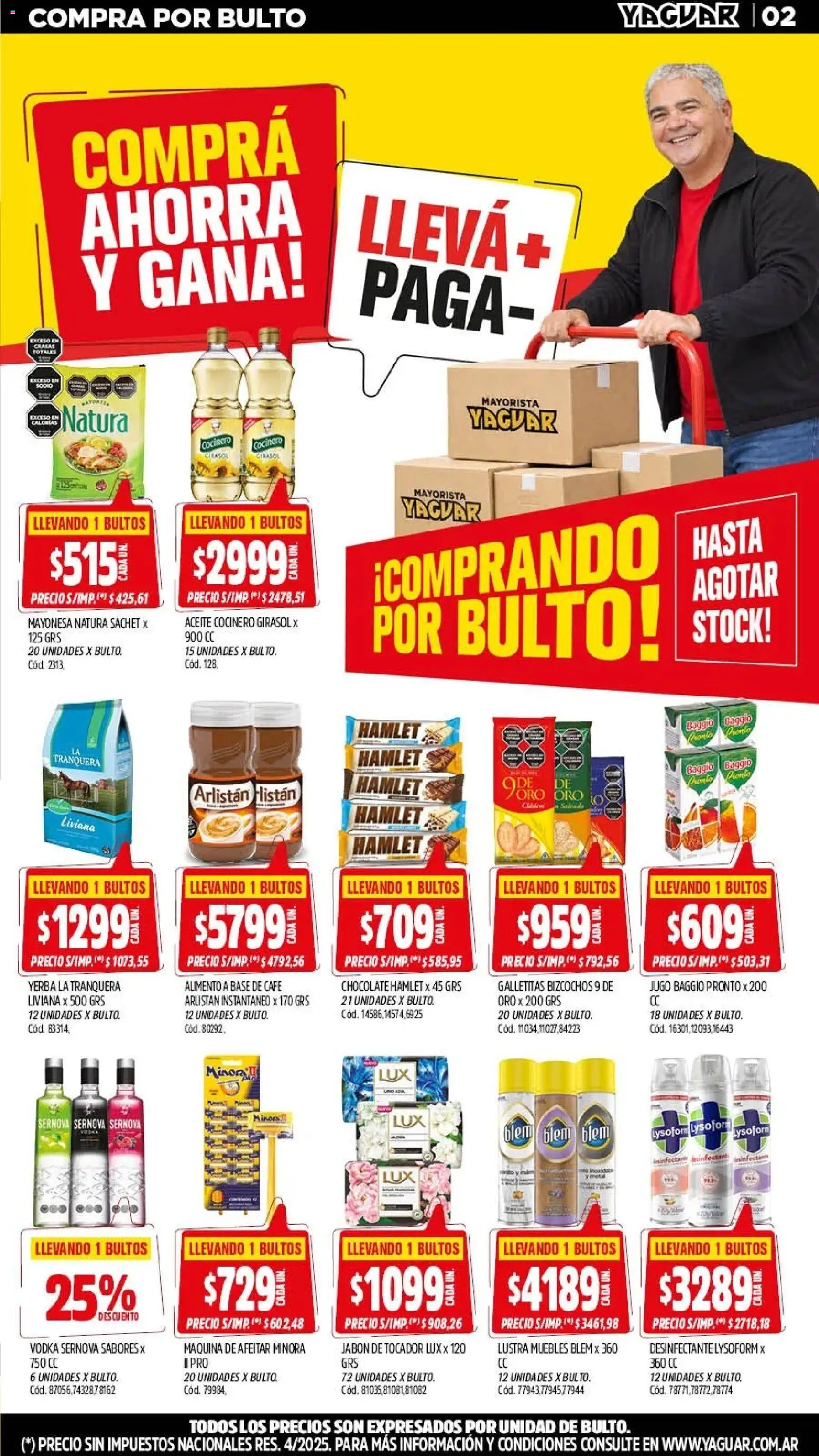 Yaguar - Oferta Semanal Santa Fé │ válido desde el 17/07/2026 | Página: 2 | Productos: Desinfectante, Maquina de afeitar, Galletitas, Aceite