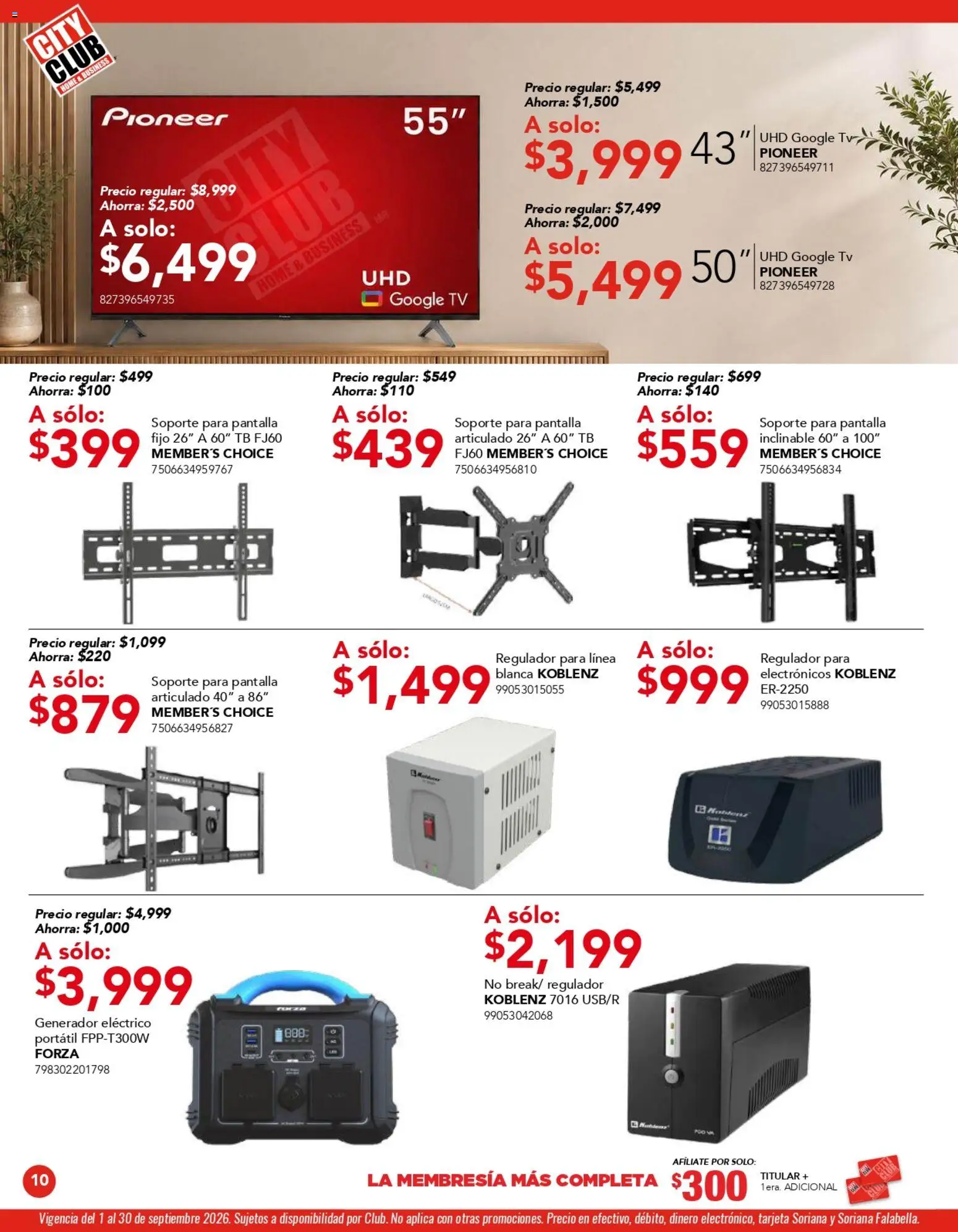 Nuevas ofertas de City Club válidas en toda la República Mexicana desde el 01/09/2026. ¡Encuentra las mejores ofertas en City Club catálogo! | Página: 10