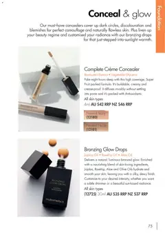 Preview of Nutrimetics Catalogue Product 2026-27 - valid from 01/09/2026 | Page: 75 | Products: Concealer, Oil, Fruit, Foundation