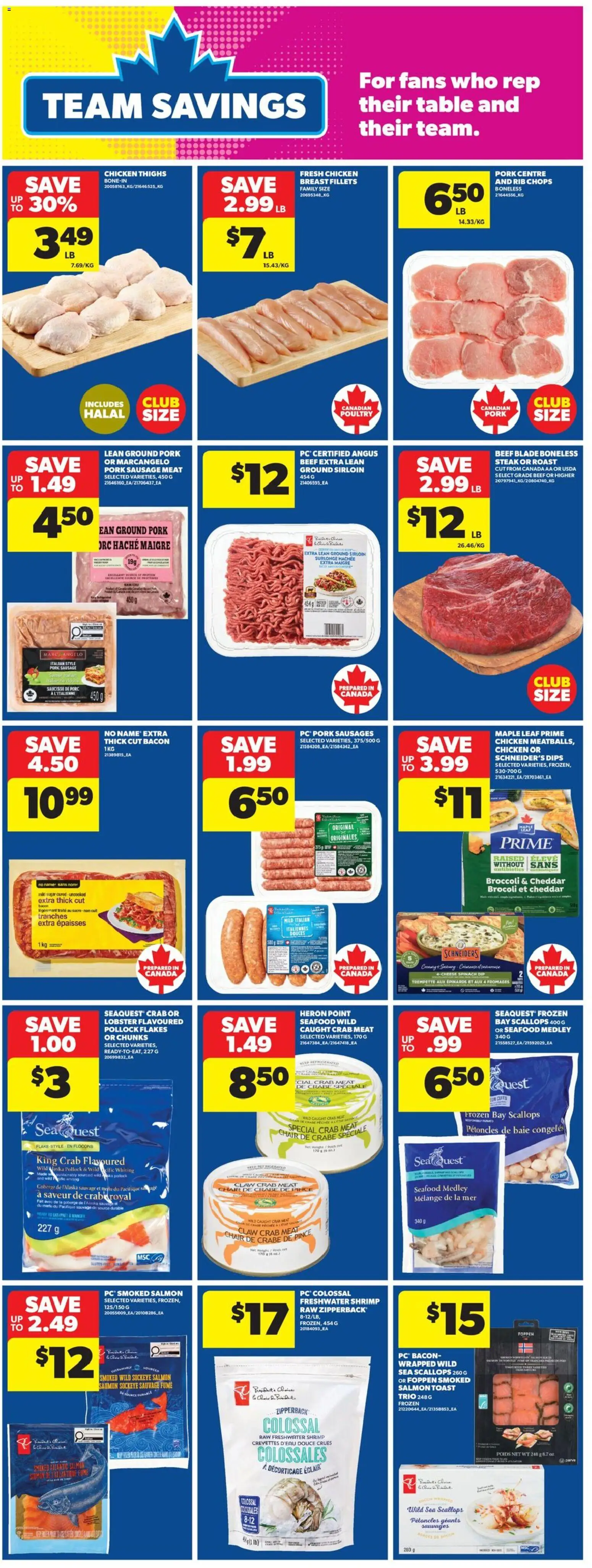 Real Canadian Superstore flyer valid from Jul 9, 2026 | Page: 11 | Products: Beef, Flakes, Chair, Chicken