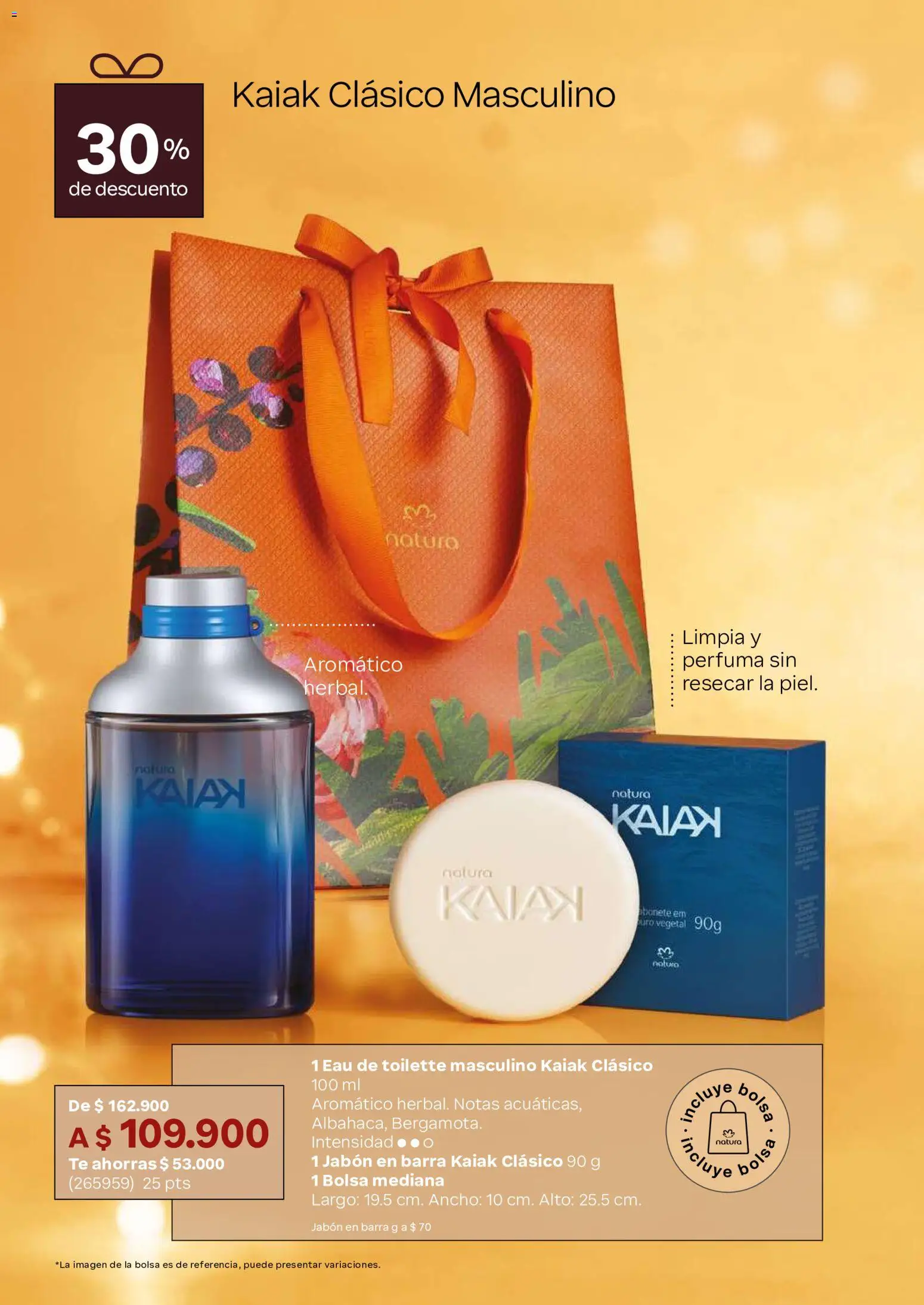 Natura revista - valida desde el 23/09/2026 | Página: 42 | Productos: Té, Bolsa, Eau de toilette, Jabón