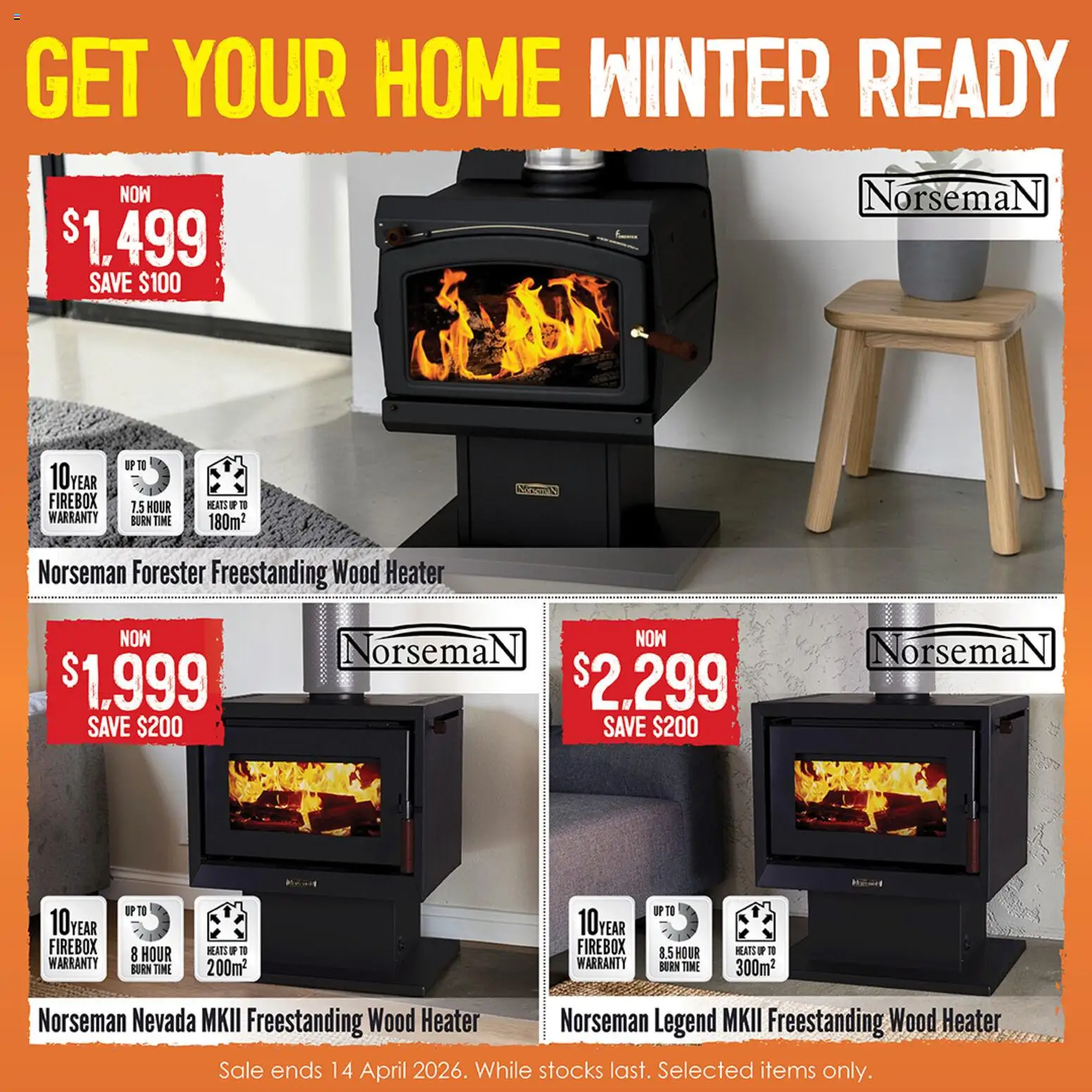 Barbeques Galore catalogue - valid from 26.03.2026 | Page: 8 | Products: Heater, Wood