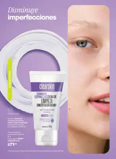 Vista previa de COMBATE ESPINILLAS CREMA DE LIMPIEZA CONCENTRACIÓN MÁXIMA, Crema de limpieza concentración máxima con 2% de ácido salicílico y prebiótico. Ayuda a disminuir el exceso de grasa, reducir imperfecciones y promover una piel con aspecto uniforme., nuevo folleto de la tienda, válido en México a partir del 08.05.2026 | Página: 143 | Productos: Crema de limpieza, Crema