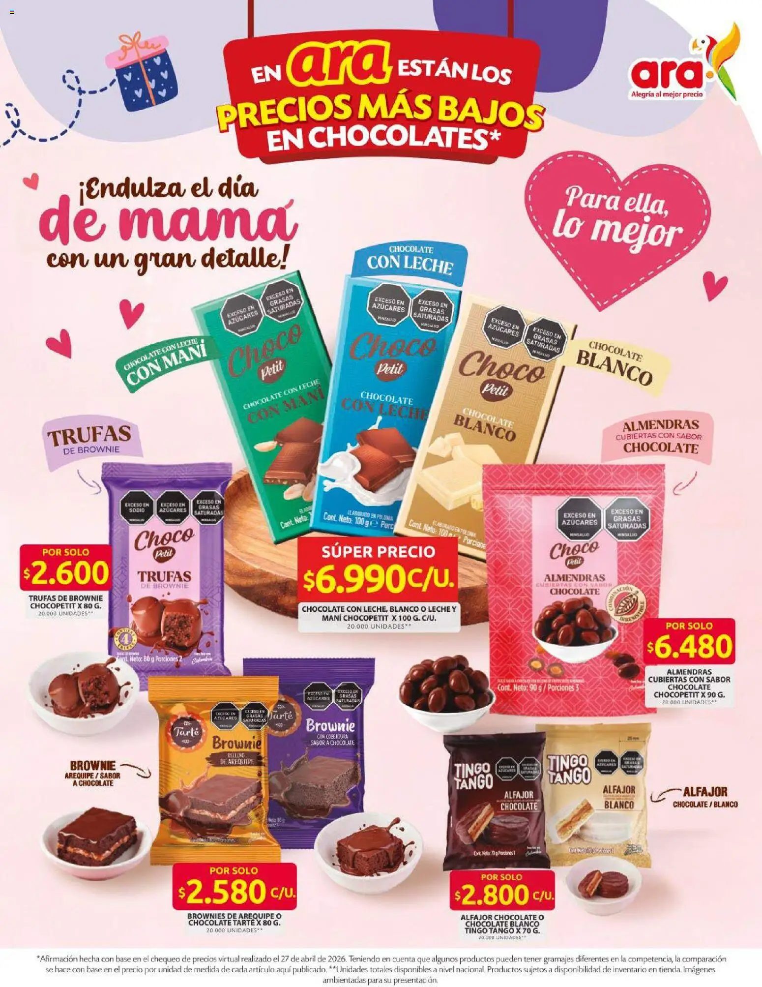 Ara revista - valida desde el 07.05.2026 | Página: 8 | Productos: Arequipe, Mani, Leche, Crema de leche