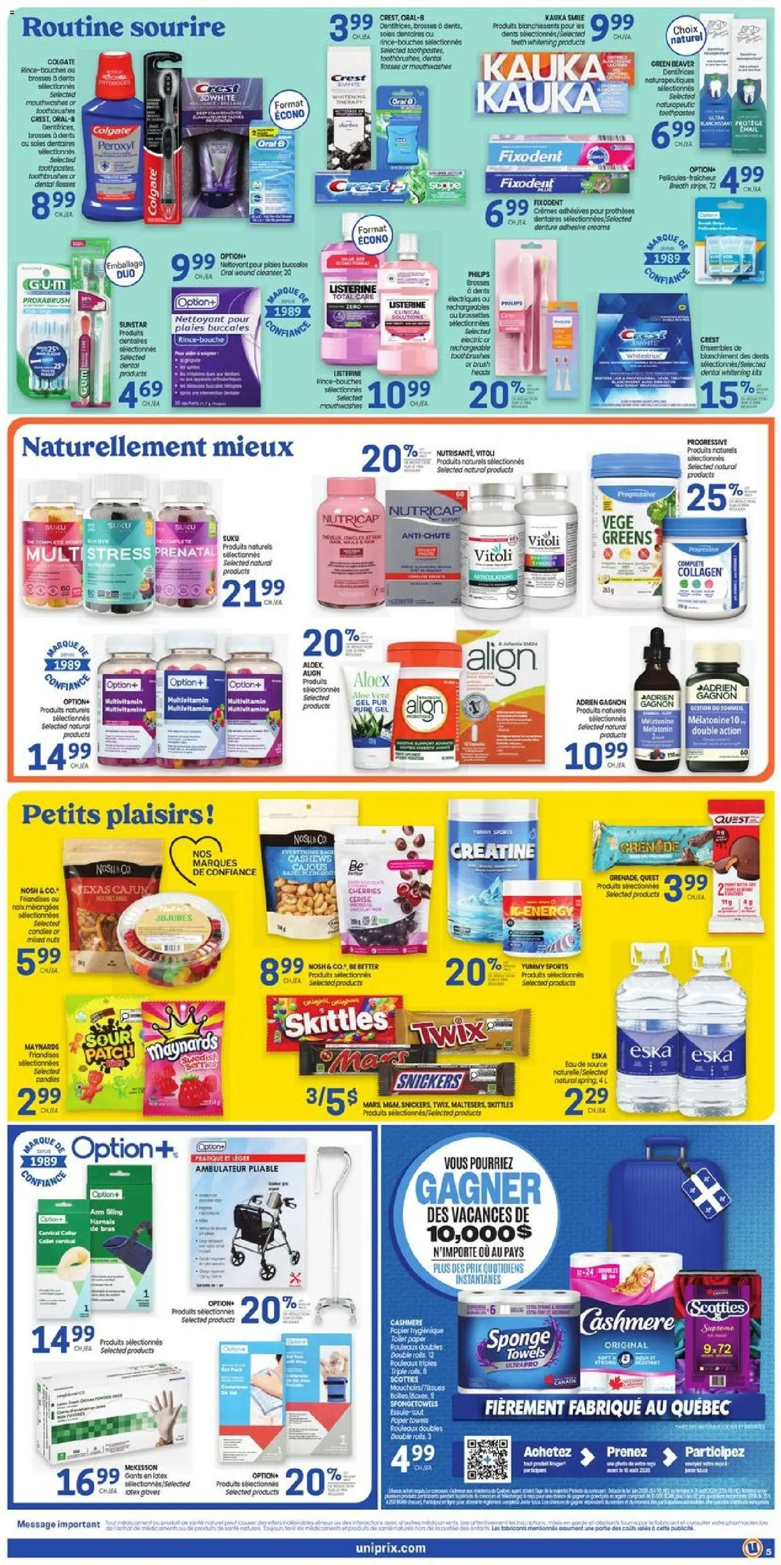 Uniprix flyer valid from Jul 9, 2026 | Page: 6 | Products: Gloves, Brush, Sponge