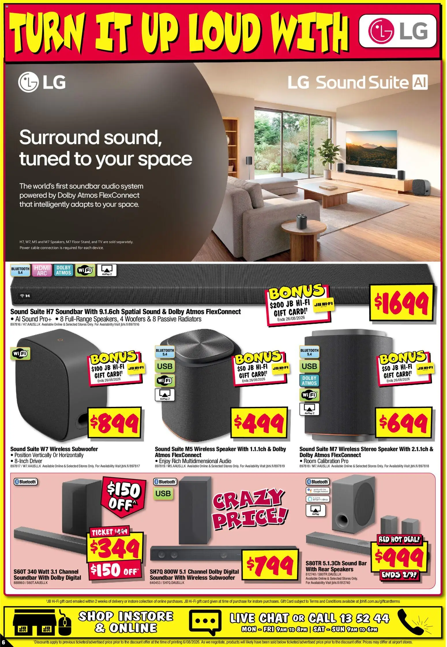 JB Hi-Fi catalogue - valid from 20/08/2026 | Page: 6 | Products: Suite, Soundbar, Cable, Stereo