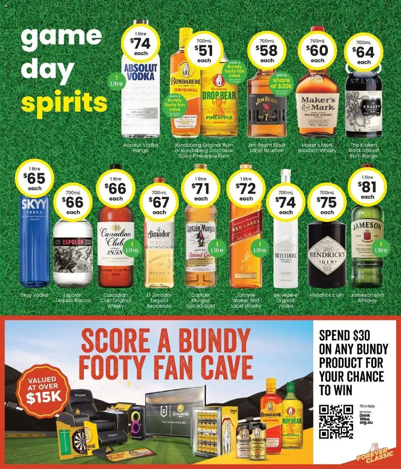 The Bottle-O catalogue Meekatharra - 14/09/2026 > weekly / monthly specials | Page: 5 | Products: Vodka, Whiskey, Captain Morgan, Game