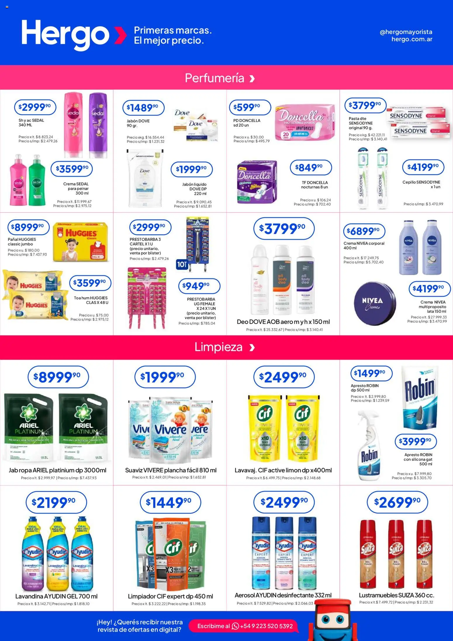 Hergo catálogo │ válido desde el 29.04.2026 | Página: 4 | Productos: Desinfectante, Body, Detergente, Ropa