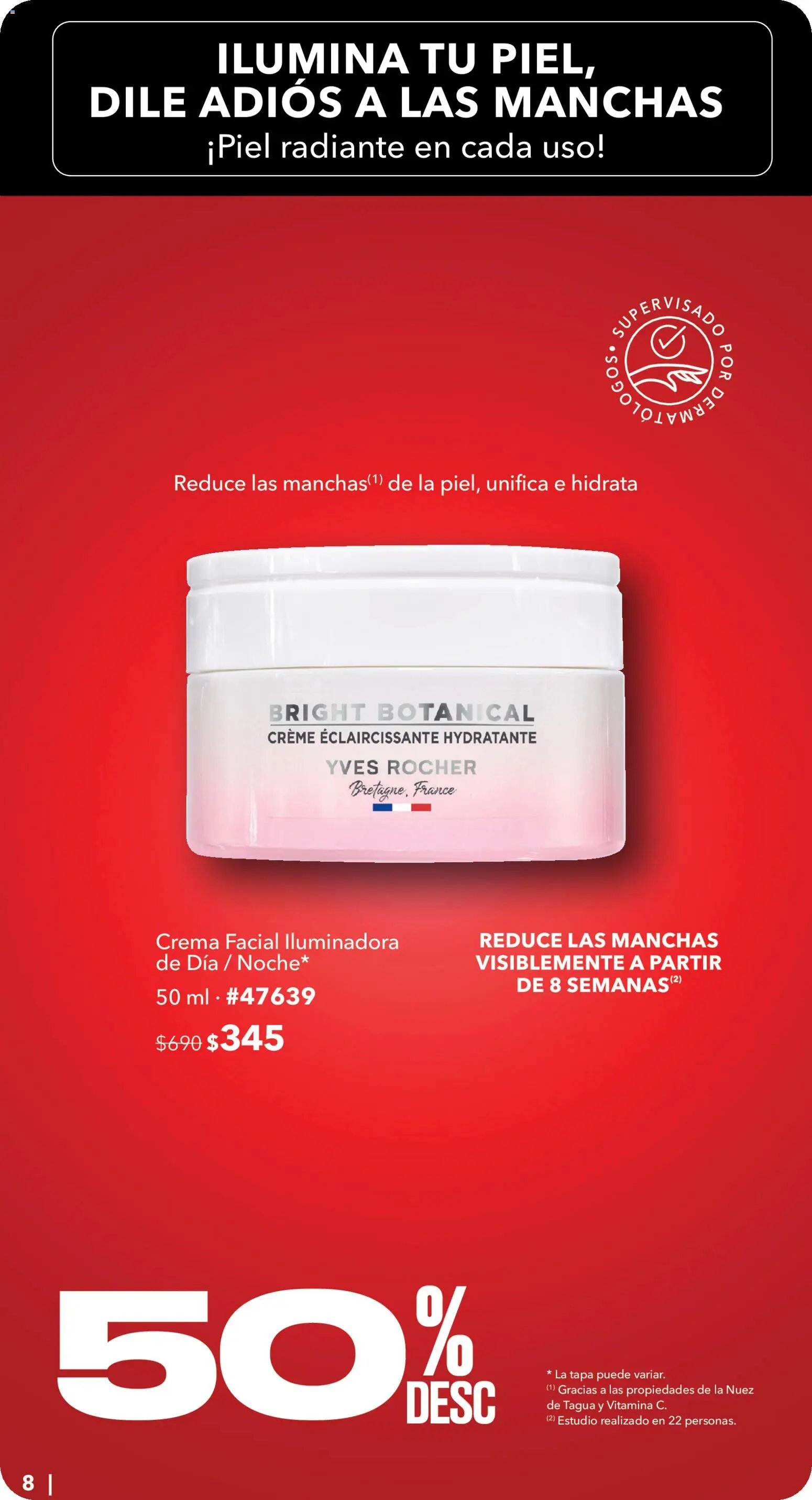 Nuevas ofertas de Yves Rocher válidas en toda la República Mexicana desde el 25.05.2026. ¡Encuentra las mejores ofertas en Yves Rocher Hot Sale! | Página: 8 | Productos: Crema, Nuez, Radiante