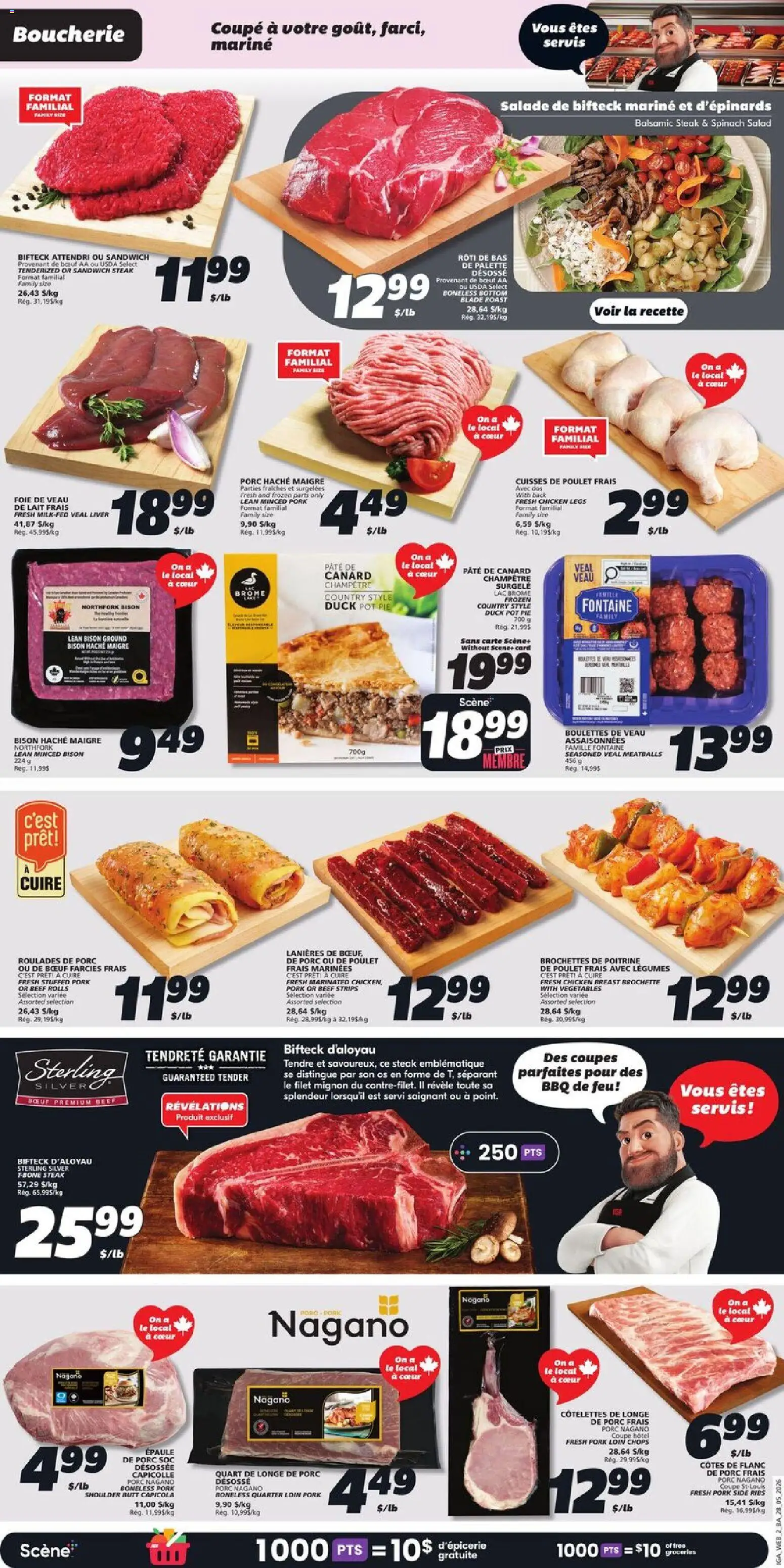 IGA flyer valid from 28.05.2026 | Page: 5 | Products: Beef, Salad, Chicken, Pork
