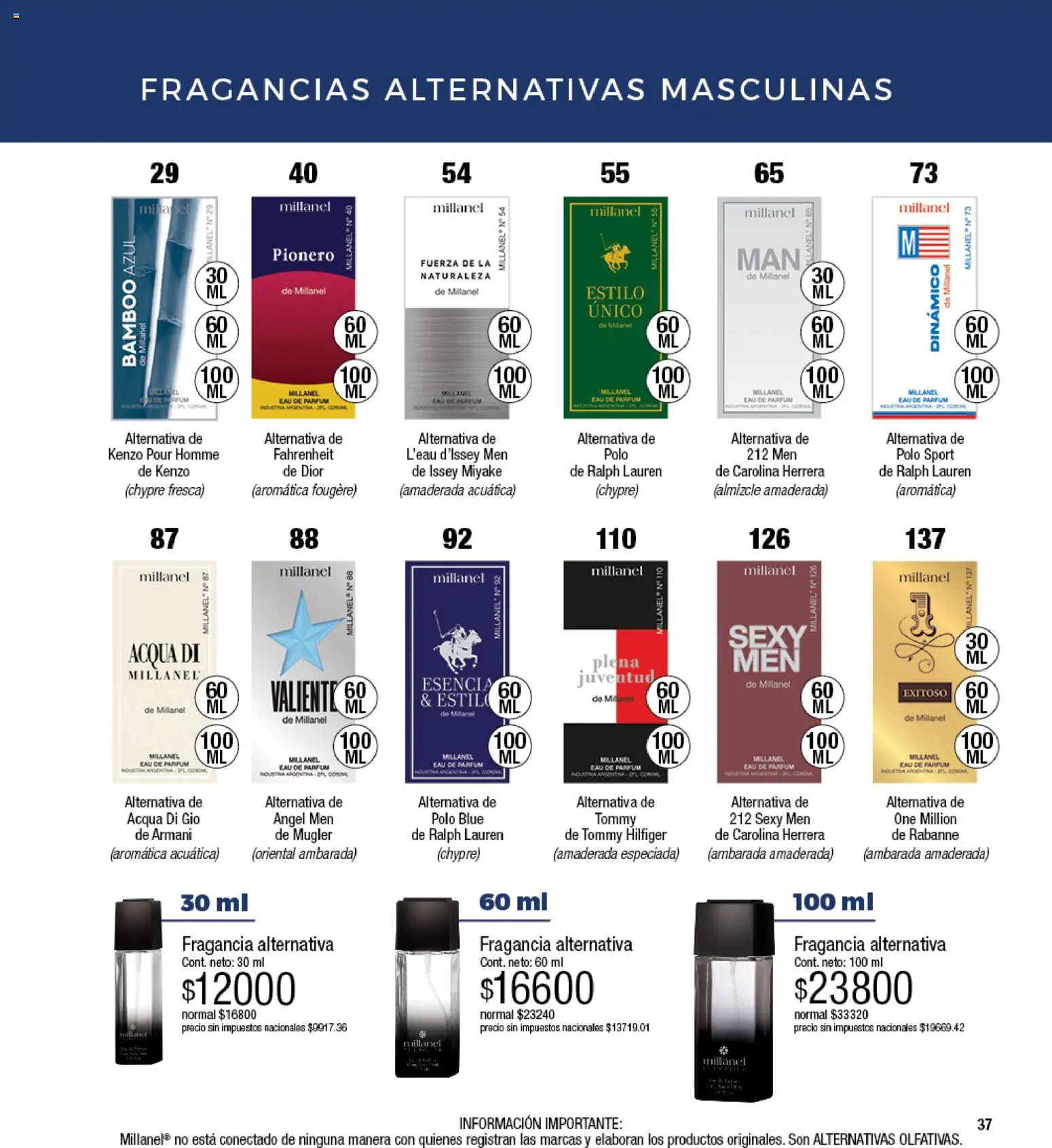 Millanel - Catálogo │ válido desde el 17/08/2026 | Página: 37 | Productos: Fragancia