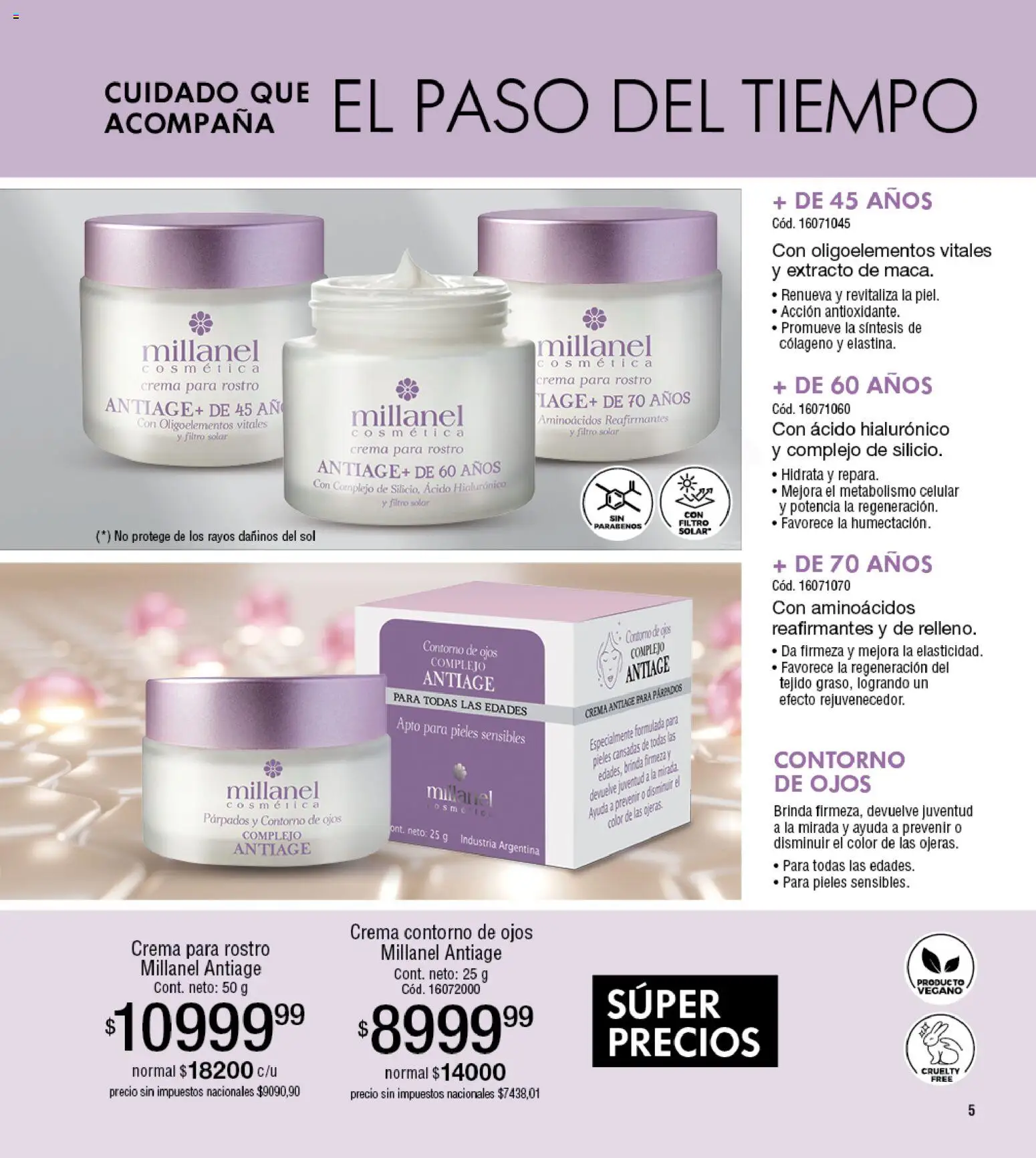 Millanel - Catálogo │ válido desde el 27.04.2026 | Página: 5 | Productos: Contorno de ojos, Contorno, Crema