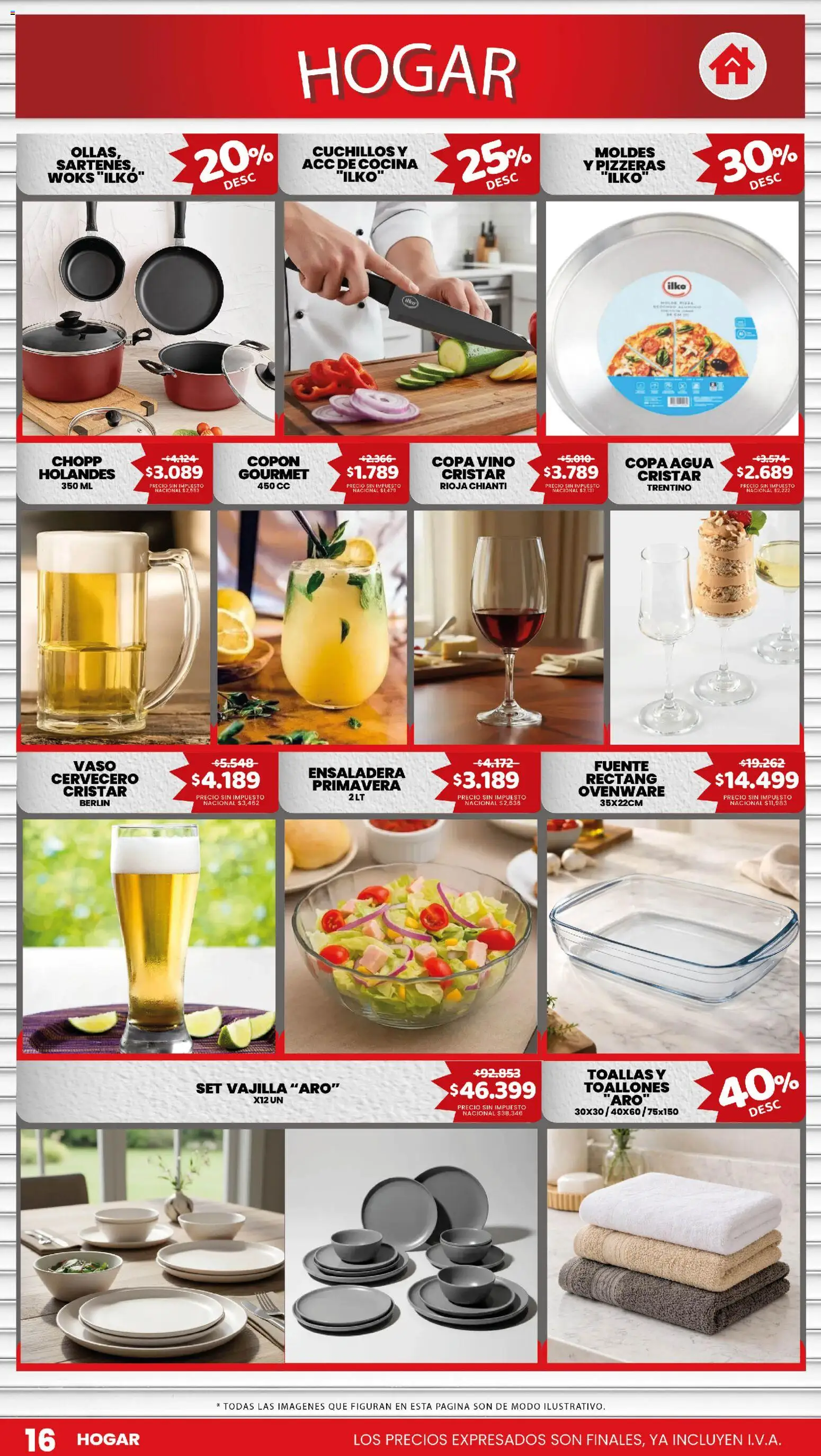Makro Ofertas │ válido desde el 10/09/2026 | Página: 16 | Productos: Toallas, Vajilla, Fuente, Ensaladera