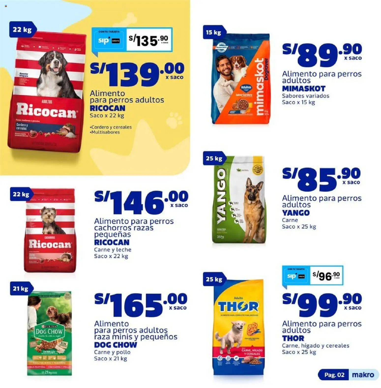 Catálogo Makro válido desde 02/07/2026 | Página: 2 | Productos: Leche, Cereales, Saco