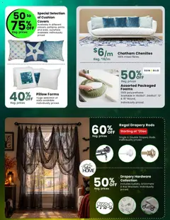 Preview of Fabricland weekly flyer / circulaire from shop Fabricland valid from Oct 1, 2026 | Page: 8 | Products: Pillow