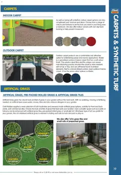 Preview of Clark Rubber catalogue  - valid from 02.04.2026 | Page: 19 | Products: Carpet, Grass, Turf, Safe