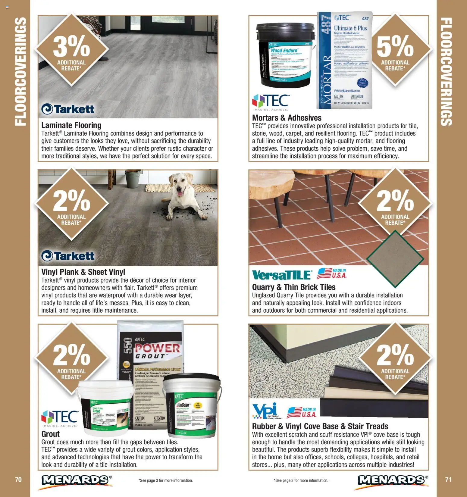 Menards Contractor Catalog - valid from 01/01/2026 | Page: 36 | Products: Laminate flooring, Sheet