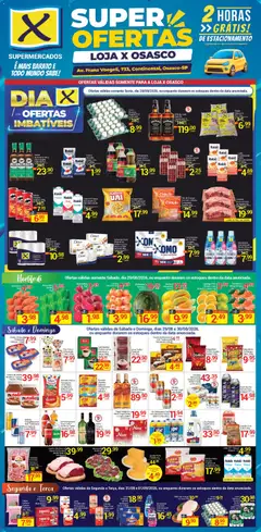 X Supermercados ofertas Osasco - Pré-Visualização do folheto da loja X Supermercados, válido de 28/08/2026