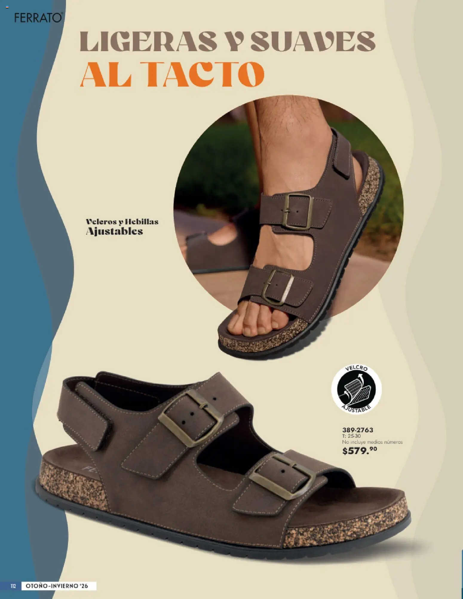 Nuevas ofertas de Andrea válidas en toda la República Mexicana desde el 23/08/2026. ¡Encuentra las mejores ofertas en Andrea catálogo Calzado Caballero! | Página: 112 | Productos: Hebillas