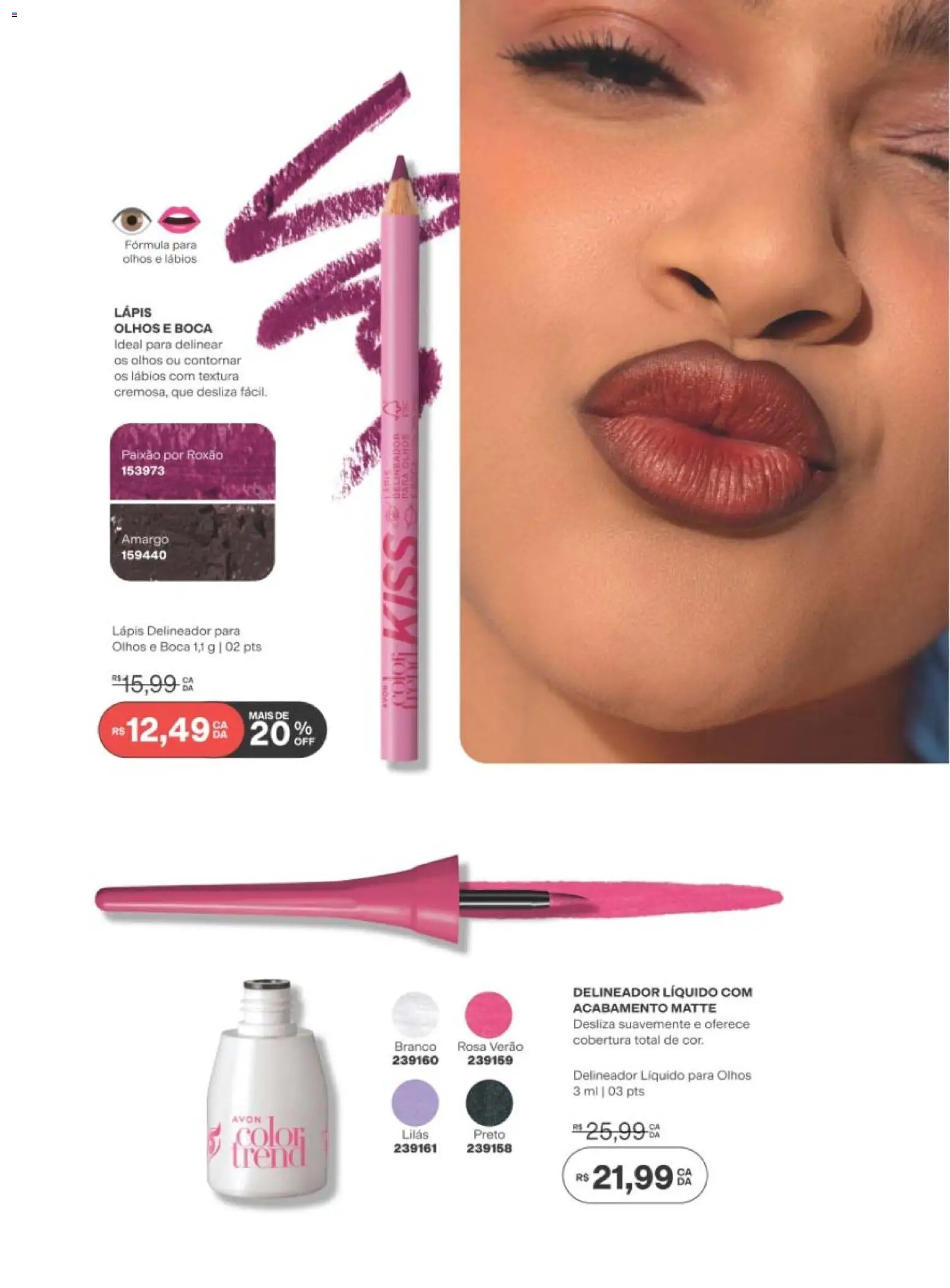 Avon Folheto - válido de 29/06/2026 | Página: 181 | Produtos: Delineador, Lápis