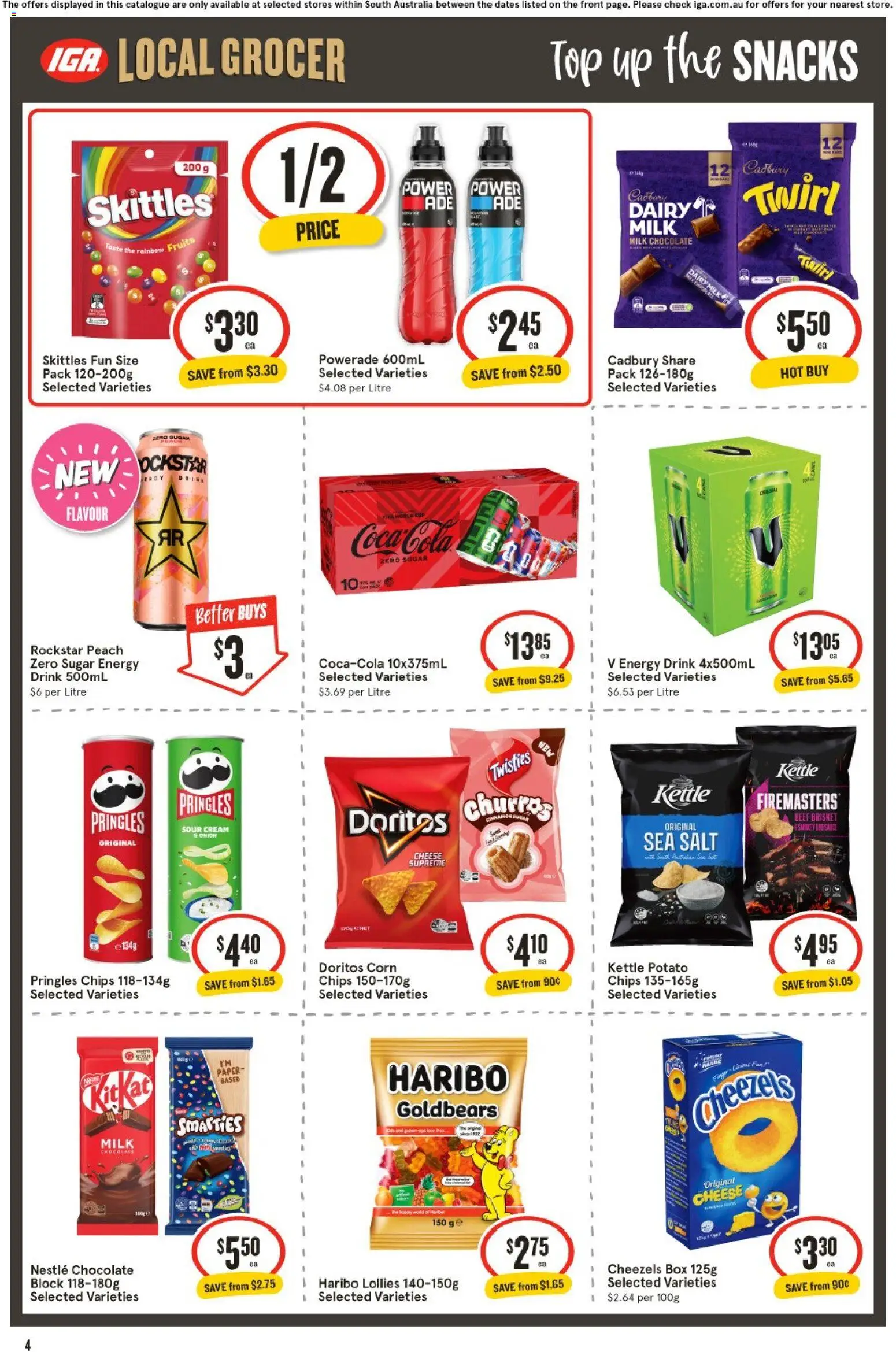 IGA catalogue - valid from 15/07/2026 | Page: 4 | Products: Pork, Steak, Cabbage, Grinder