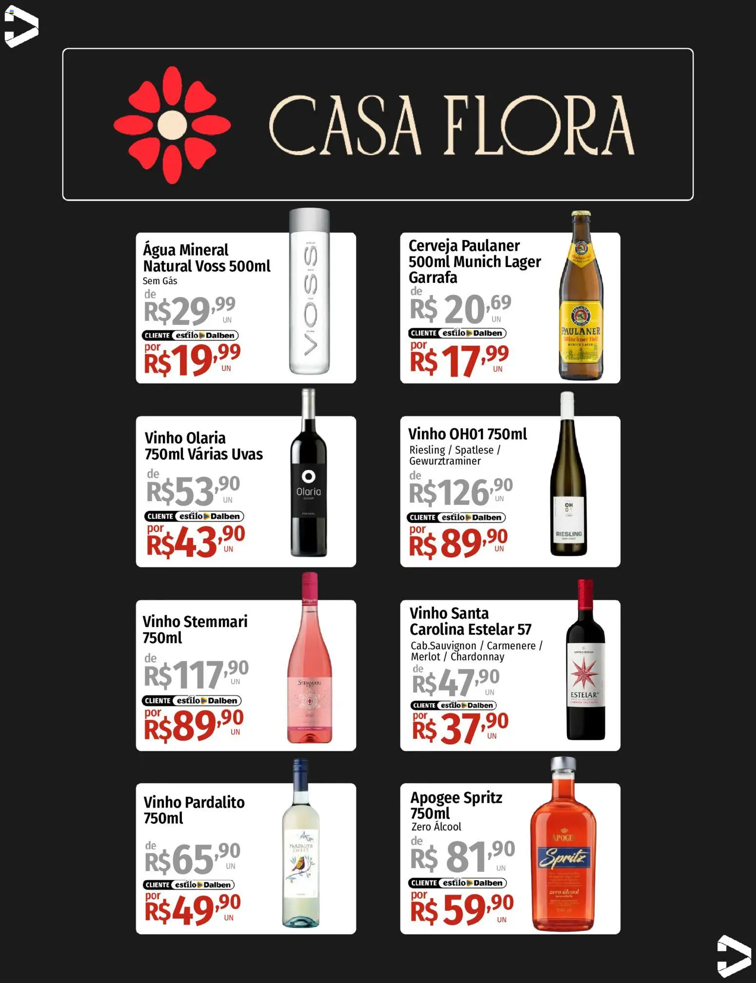 Supermercado Dalben Folheto - válido de 21/09/2026 | Página: 4 | Produtos: Álcool, Vinho, Cerveja, Uvas