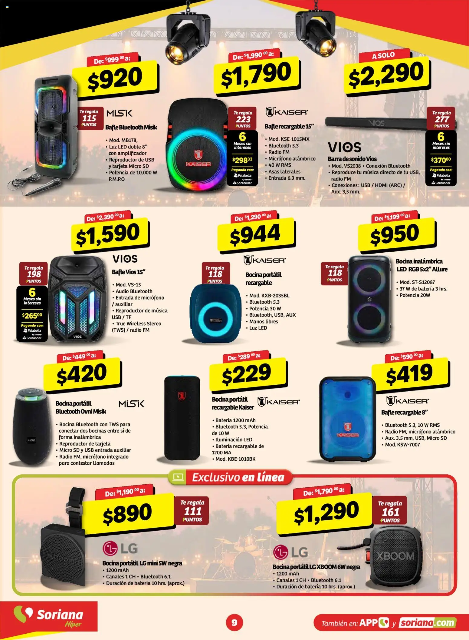 Nuevas ofertas de Soriana válidas en toda la República Mexicana desde el 30/10/2026. ¡Encuentra las mejores ofertas en Soriana Buen Fest! | Página: 9