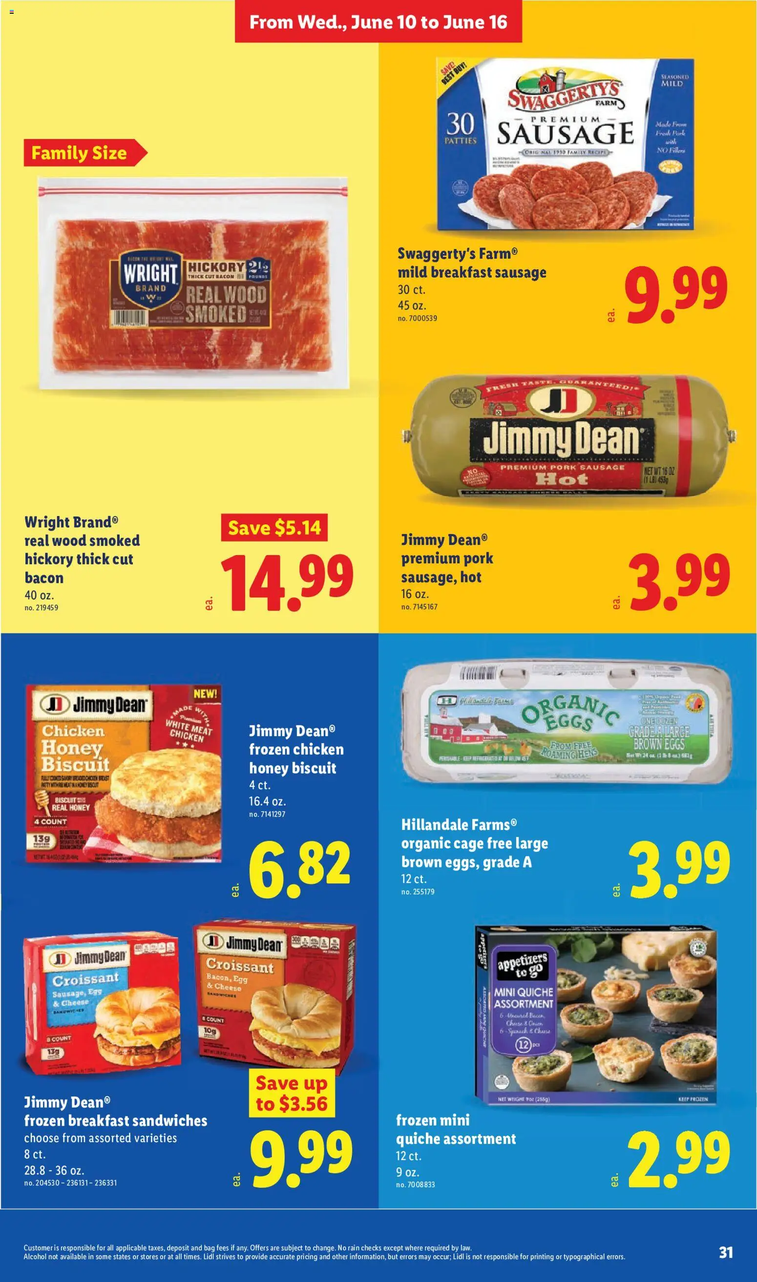 Lidl Weekly Ad - valid from 10.06.2026 | Page: 31 | Products: Cheese, Eggs, Pork, Weight