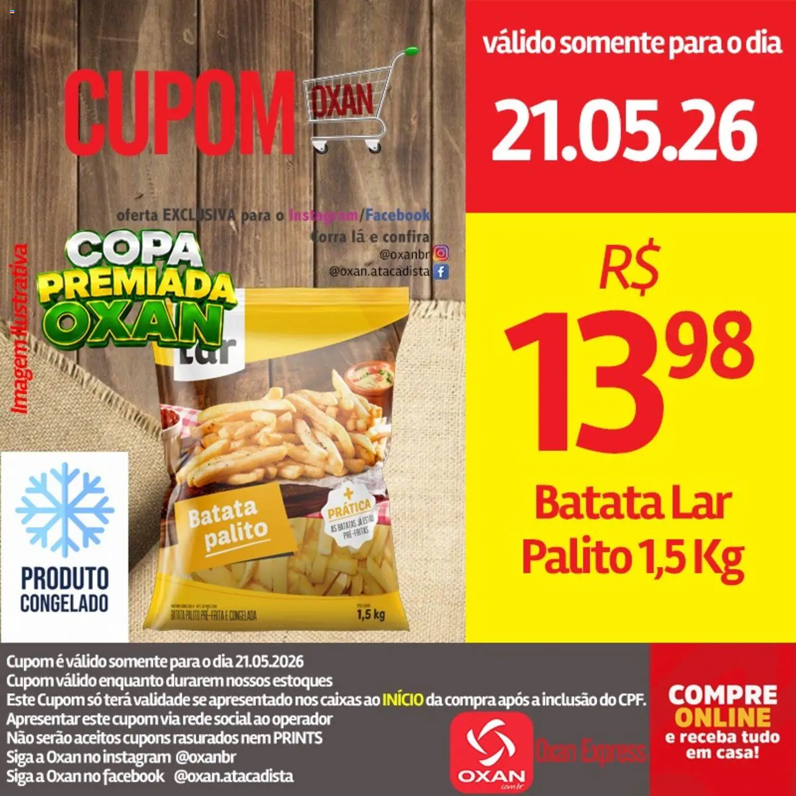 Oxan Atacadista Folheto - válido de 21.05.2026 | Página: 8 | Produtos: Copa, Batata