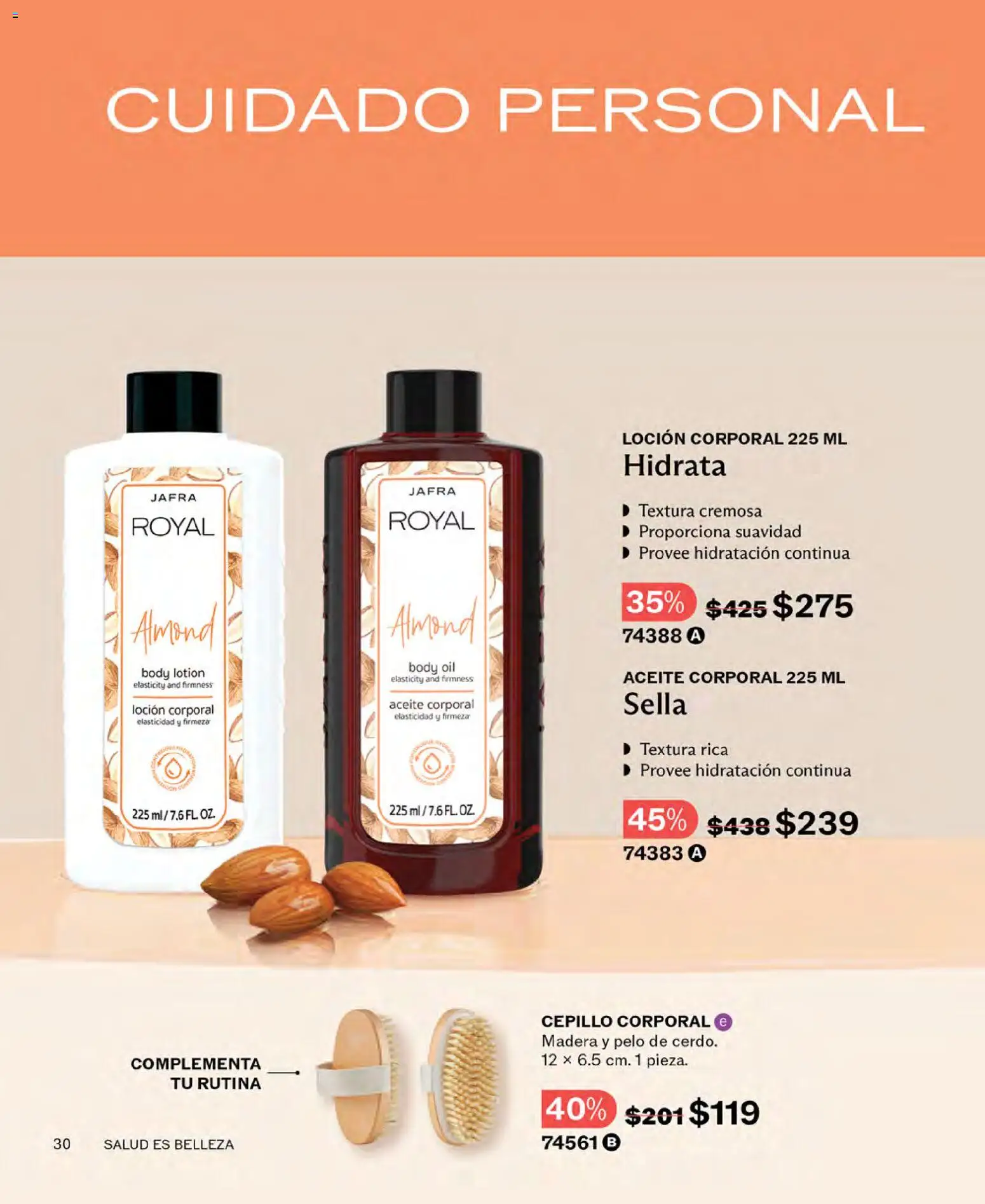 Nuevas ofertas de JAFRA válidas en toda la República Mexicana desde el 01.04.2026. ¡Encuentra las mejores ofertas en JAFRA catálogo! | Página: 30 | Productos: Cepillo, Aceite, Loción, Body