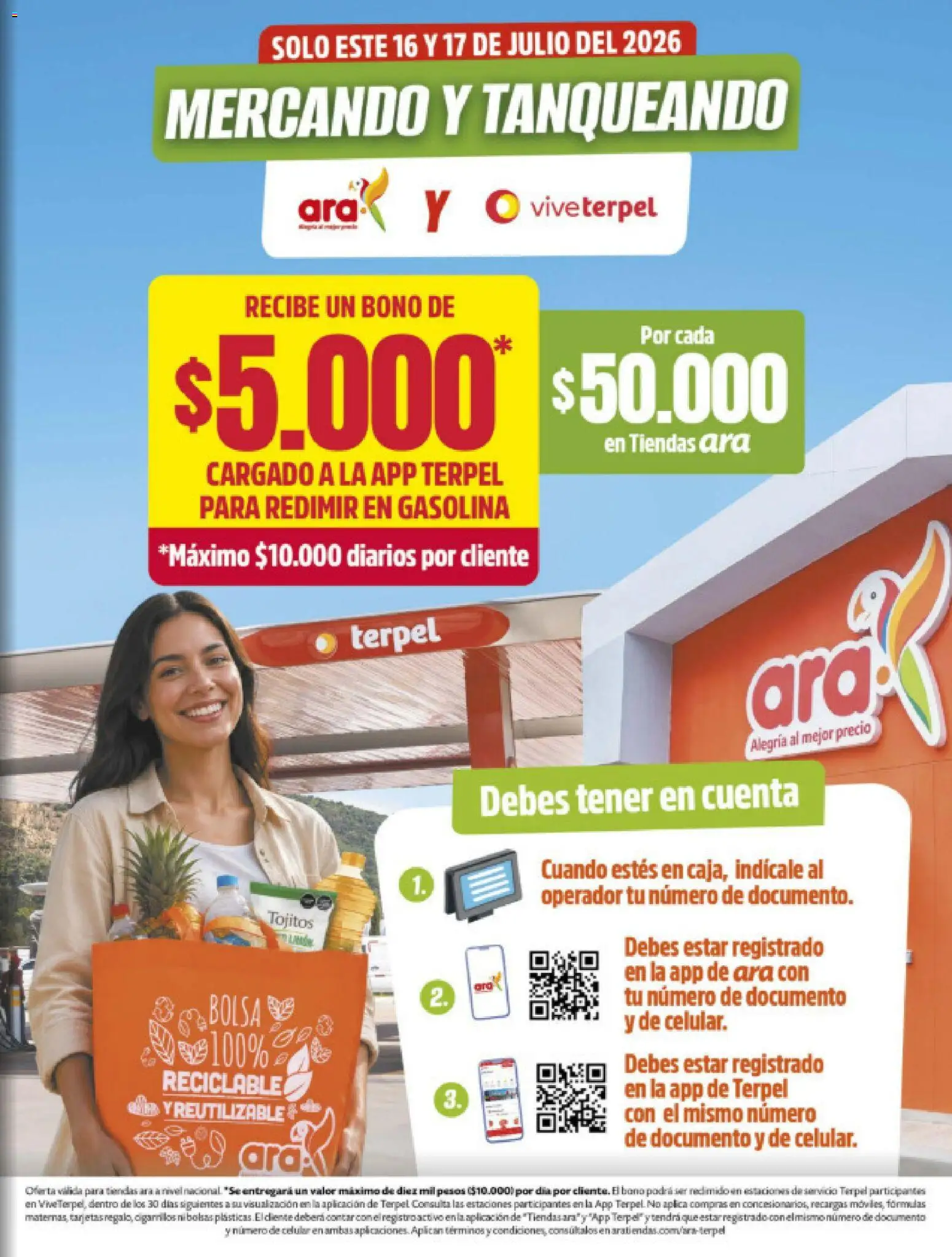 Ara revista - valida desde el 16/07/2026 | Página: 1 | Productos: Bolsa
