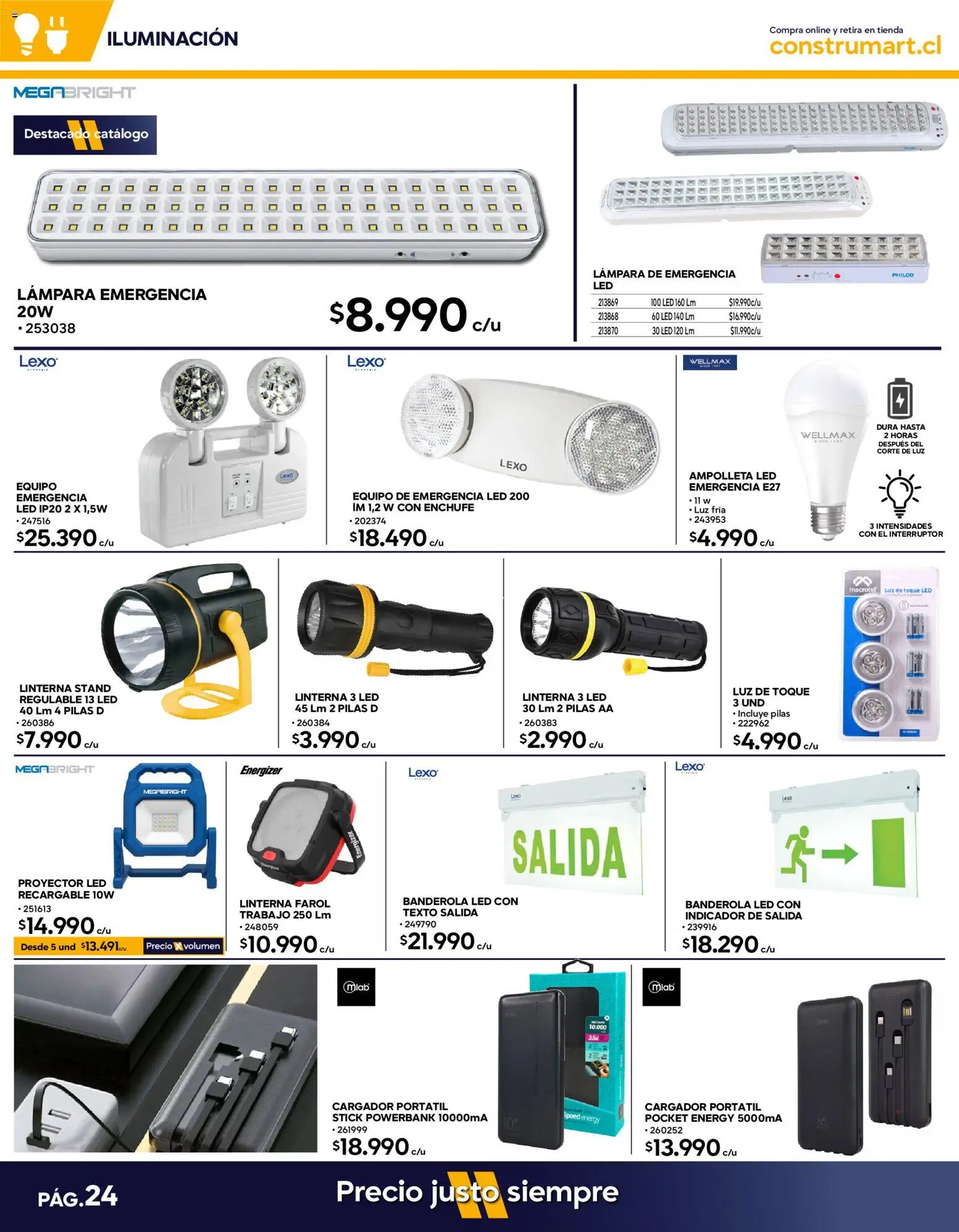 Construmart Ofertas │ válido desde el 31.07.2026 | Página: 22 | Productos: Interruptor, Proyector, Pilas AA, Linterna