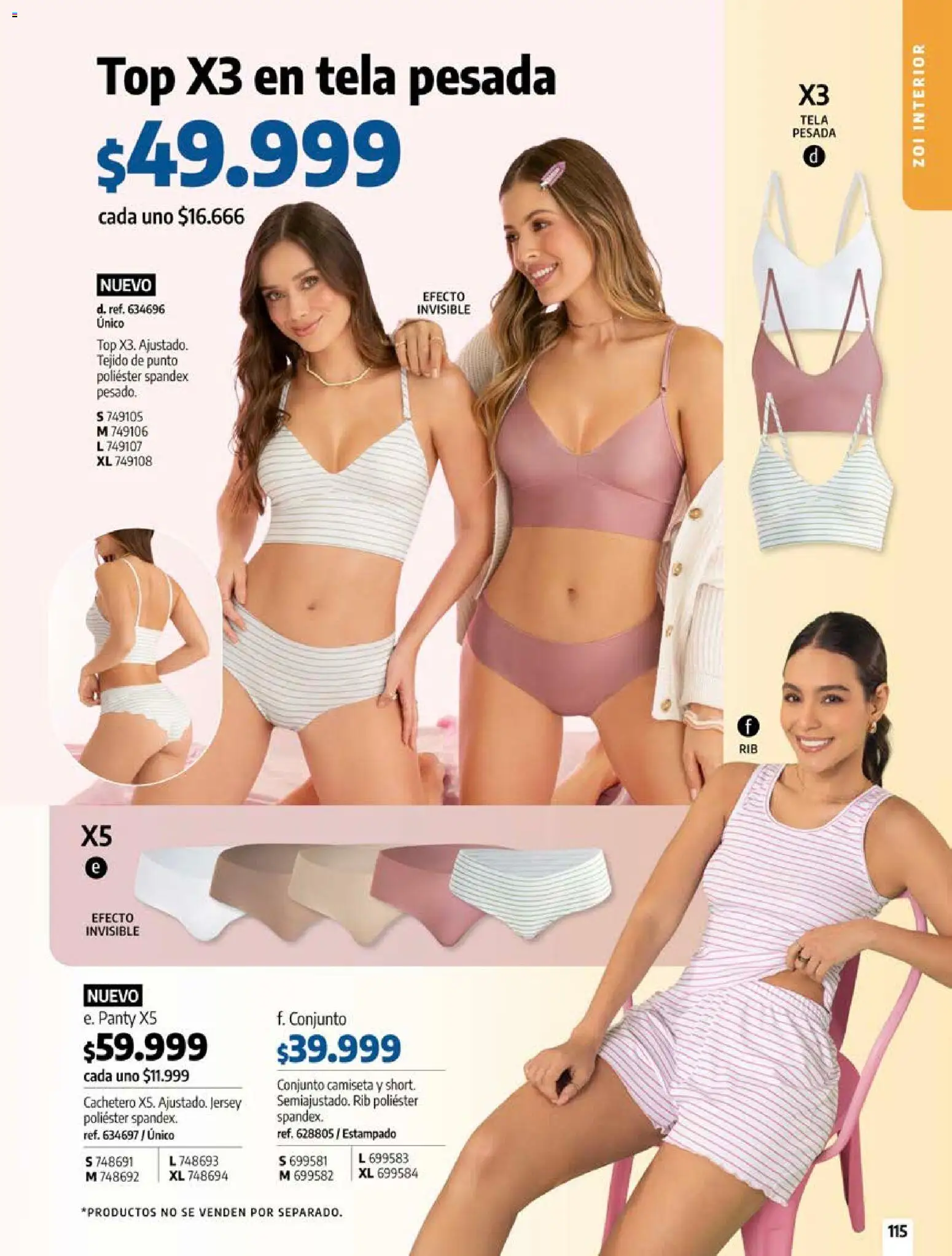 Pacifika revista - valida desde el 12/07/2026 | Página: 115 | Productos: Short, Cachetero, Camiseta, Conjunto