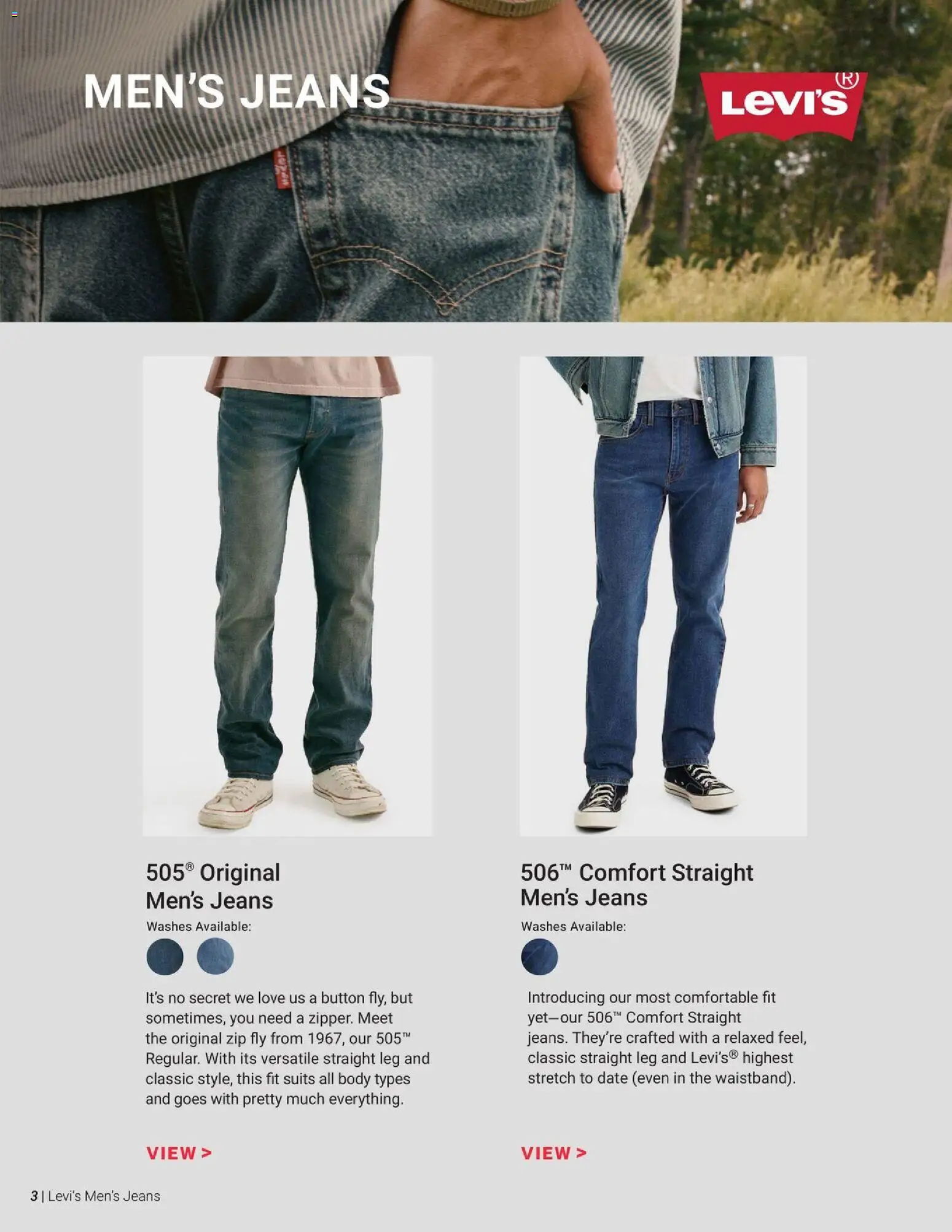 Dunham's Sports Levi's Men's Jeans Guide - valid from 07/30/2026 | Page: 3 | Products: Jeans, Date