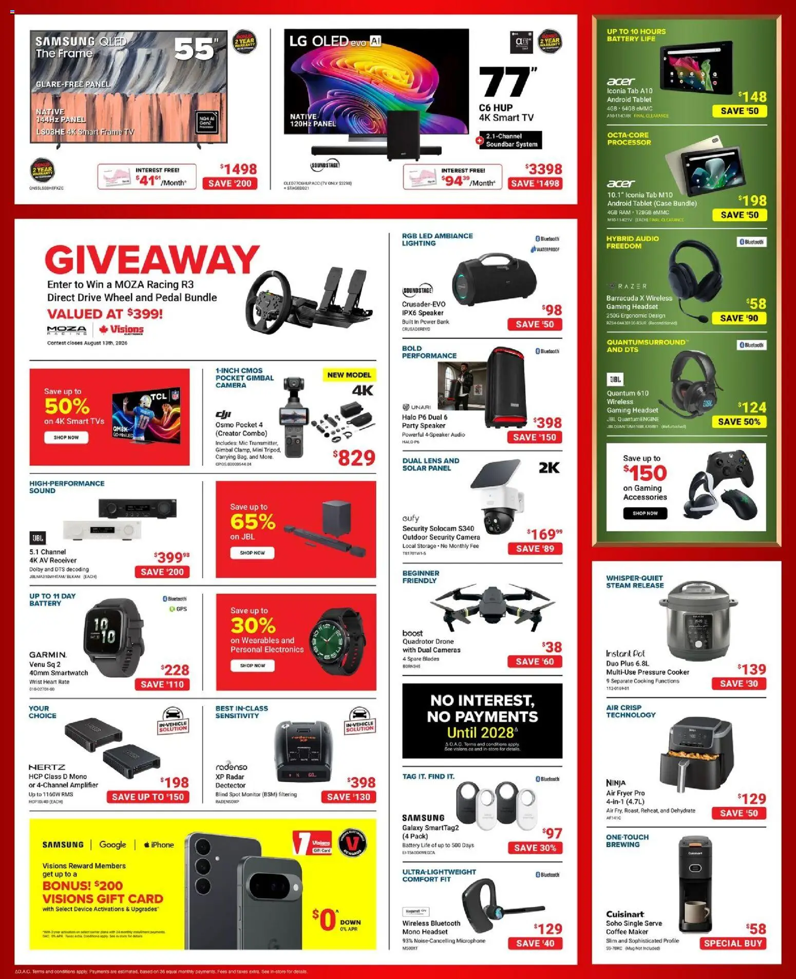 Visions flyer valid from Jul 31, 2026 | Page: 2 | Products: Monitor, Audio, Case, Fryer