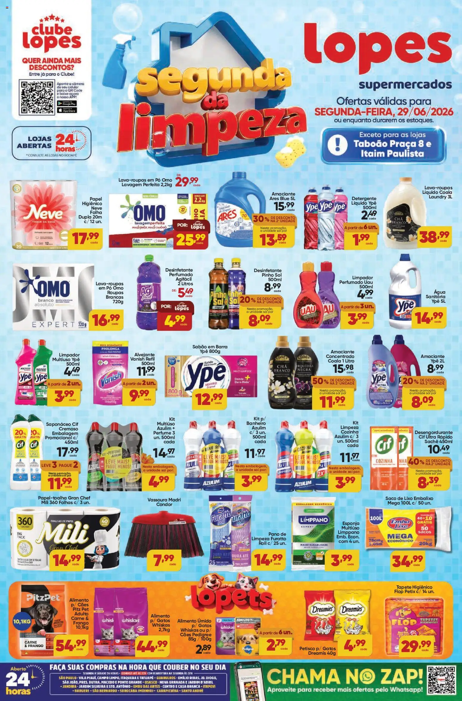 Lopes Supermercados Folheto - válido de 29/06/2026 | Página: 1 | Produtos: Perfume, Carne, Frango, Desinfetante